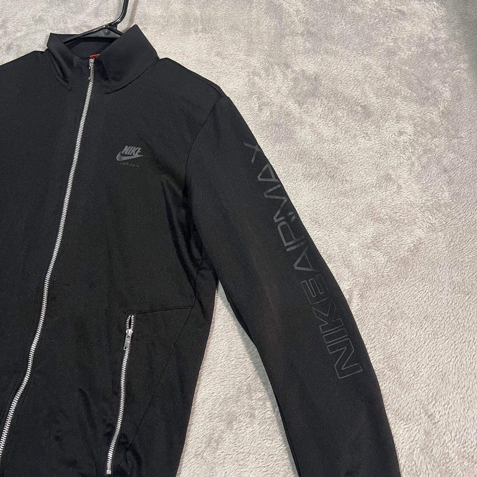 Nike Nike Air Max Track Jacket Men's Medium Black Full Zip Size US M / EU 48-50 / 2 - 2 Thumbnail