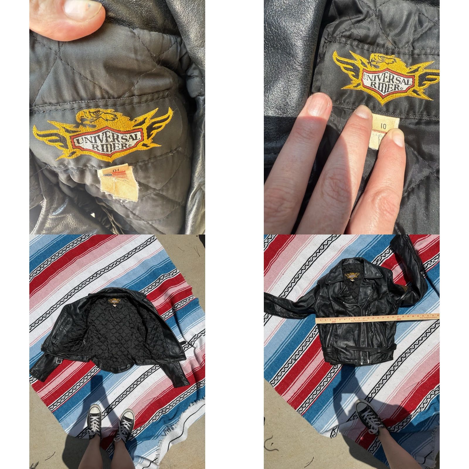 Vintage VINTAGE Universal Rider Women’s Jacket Leather Motorcycle USA Black S Womens Size S / US 4 / IT 40 - 8 Thumbnail