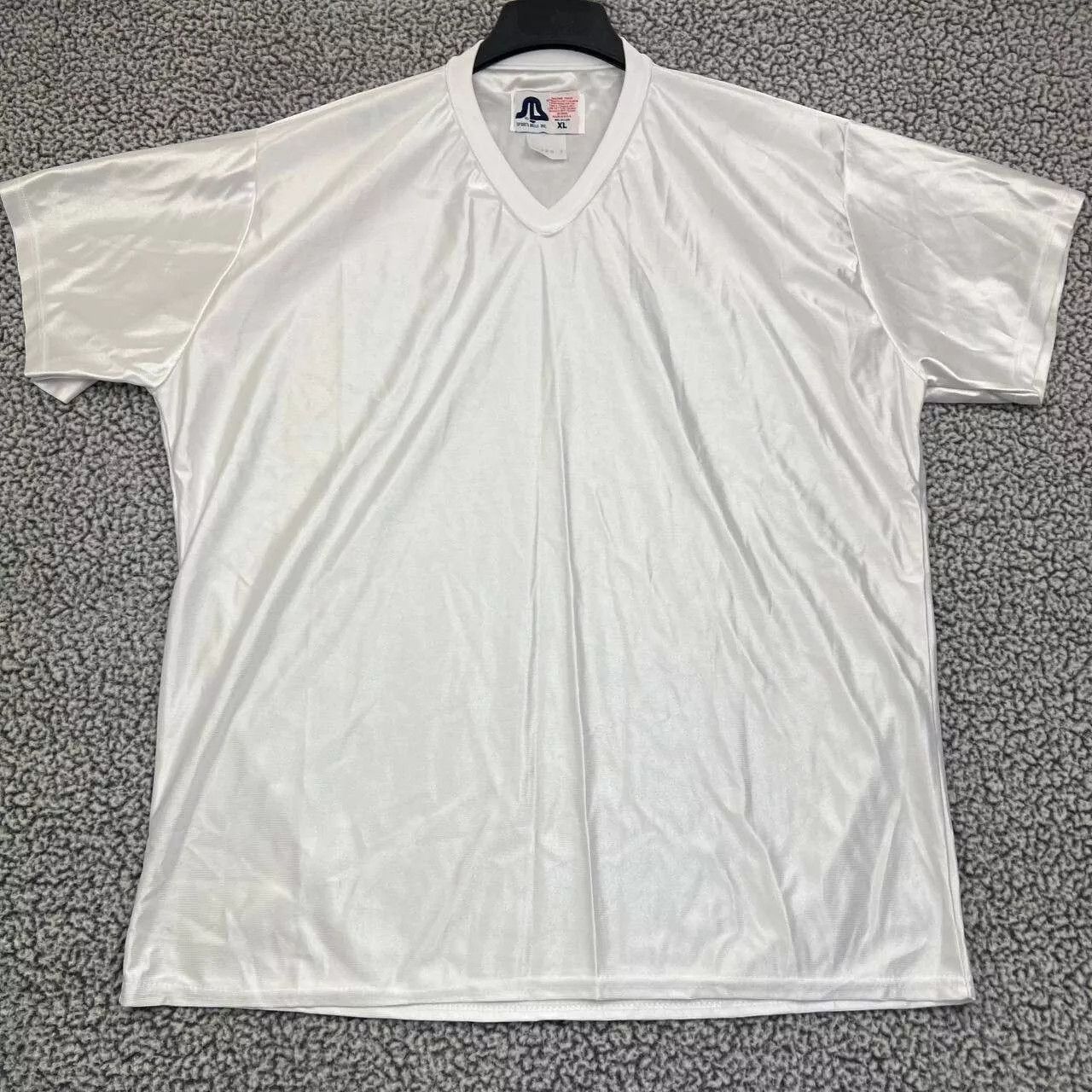 Other × Vintage Football Jersey Shirt Men XL White Plain Blank Short Sleeve Size US XL / EU 56 / 4 - 1 Thumbnail