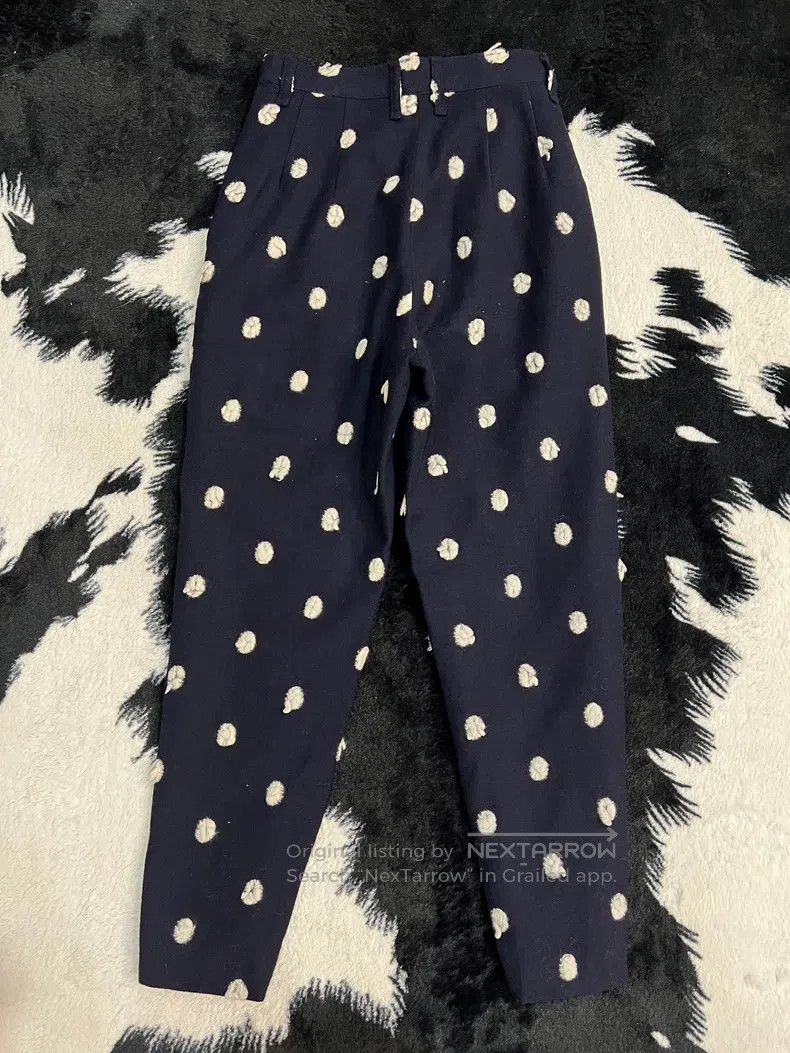 Issey Miyake Issey Miyake Wool Terry Polka Dot Carrot Pants Size 25" / US 0 / IT 36 - 8 Thumbnail