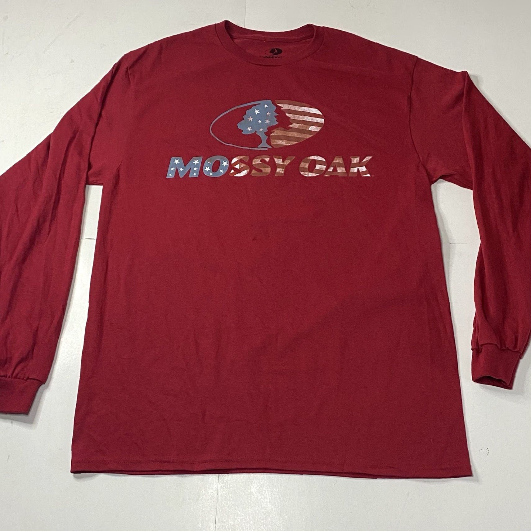 Vintage Mossy Oak Mens Red USA Flag Logo Long Sleeve Shirt L 42/44 Shirt Mens Red USA Flag Logo Mossy Oak Long Sleeve Shirt 42/44 America Size US L / EU 52-54 / 3 - 6 Thumbnail