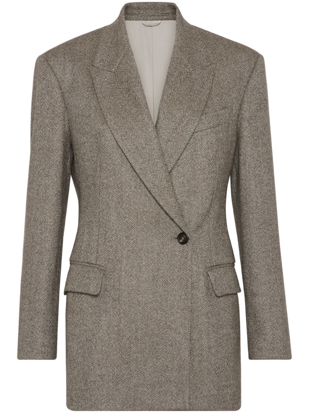 Brunello Cucinelli WOOL BLAZER JACKET Size S / US 4 / IT 40 - 1 Thumbnail