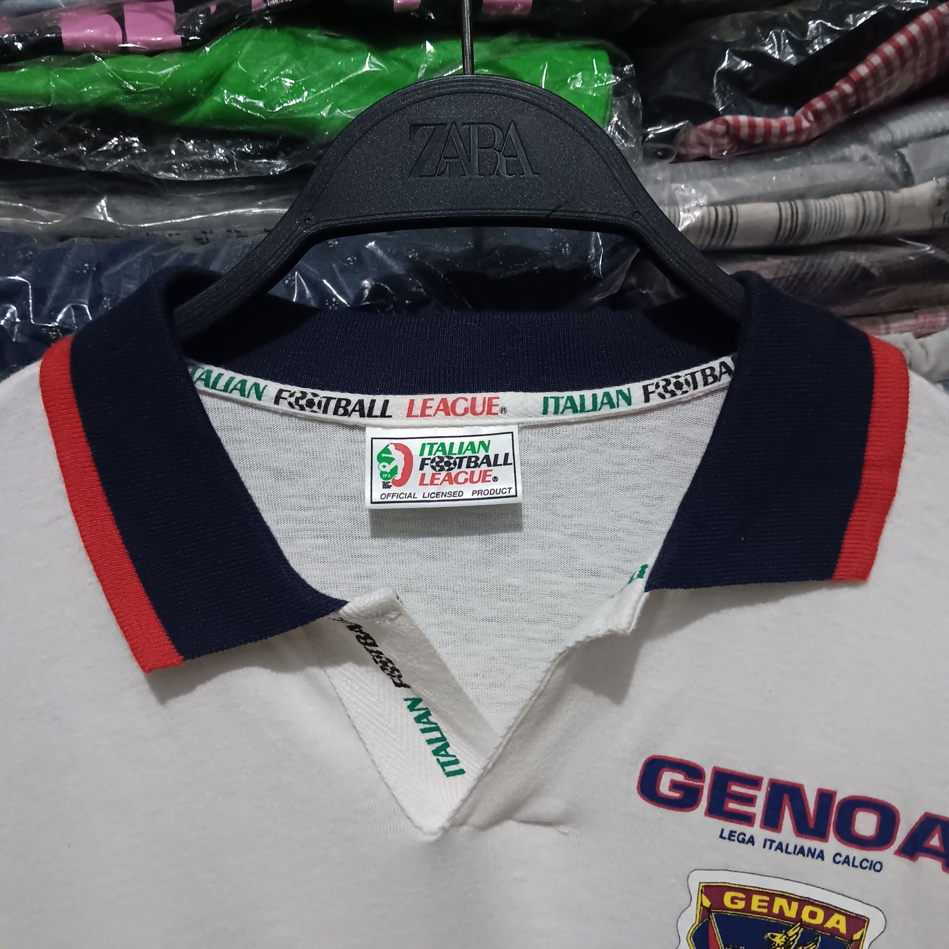 Kappa Vintage Kappa GENOA serie A polo shirt Size US L / EU 52-54 / 3 - 3 Thumbnail