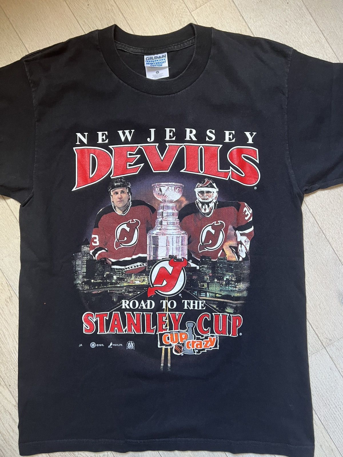 Vintage Vintage 1997 new jersey devils nhl stanley cup playoff tee Size US L / EU 52-54 / 3 - 2 Thumbnail