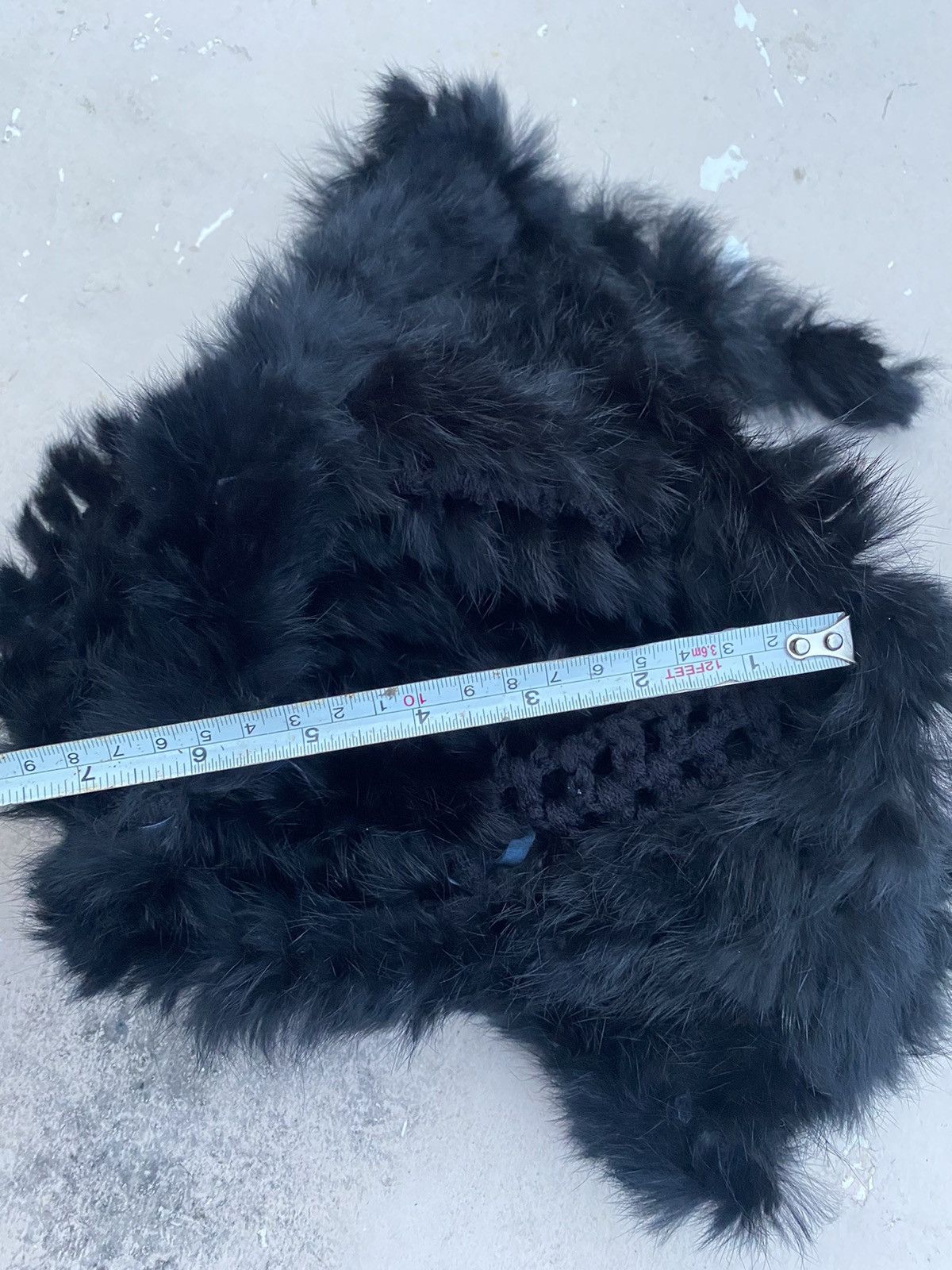 Comme Ca Ism Rabbit Fur Knit Hat Size ONE SIZE - 7 Thumbnail
