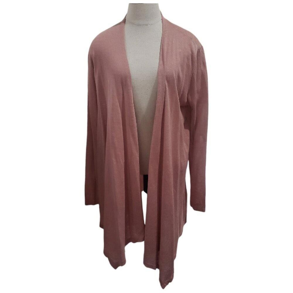 Eileen Fisher CT1818 Eileen Fisher Rose Open Long Sleeve Cardigan M Size M / US 6-8 / IT 42-44 - 1 Thumbnail