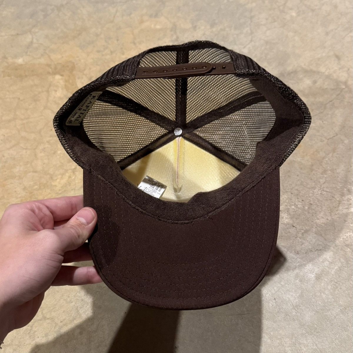 Kapital Kapital Working Hero Mesh Trucker Hat Brown Size ONE SIZE - 5 Thumbnail