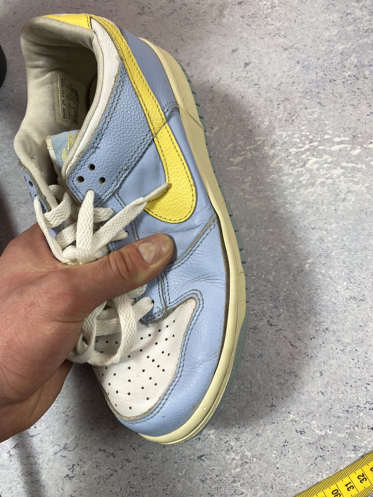 Vintage Vintage Nike Dunk Low Ice Blue Maize White 2000 Size US 5 / EU 37 - 8 Thumbnail