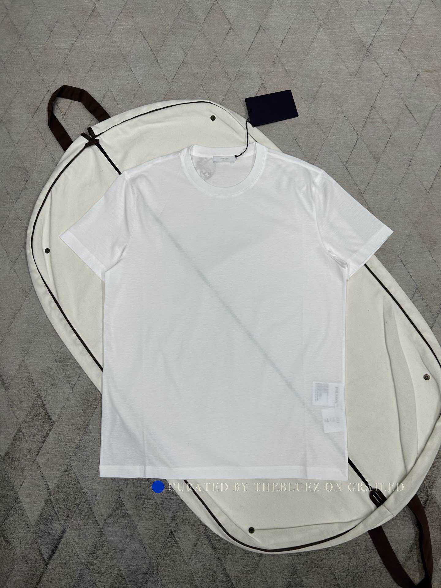 Prada White Short-Sleeve Crewneck T-Shirt Size US XXL / EU 58 / 5 - 1 Thumbnail