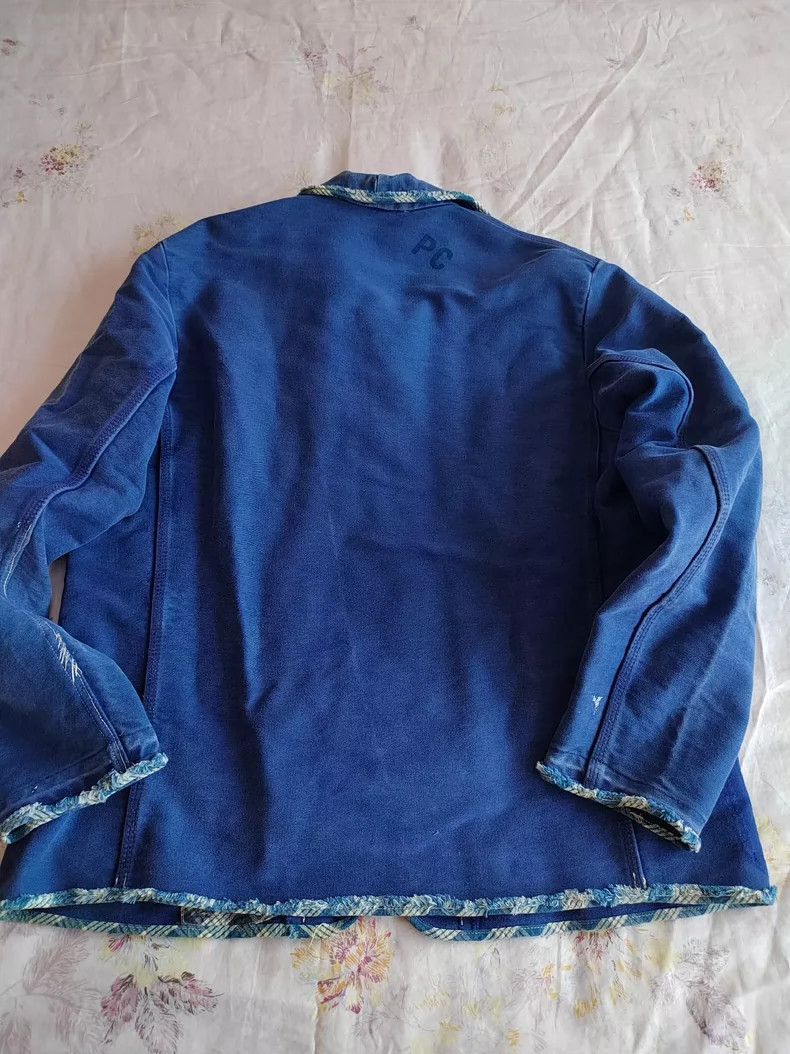 Porter porter Blue Moleskin Work Jacket with Uni Size US M / EU 48-50 / 2 - 3 Thumbnail