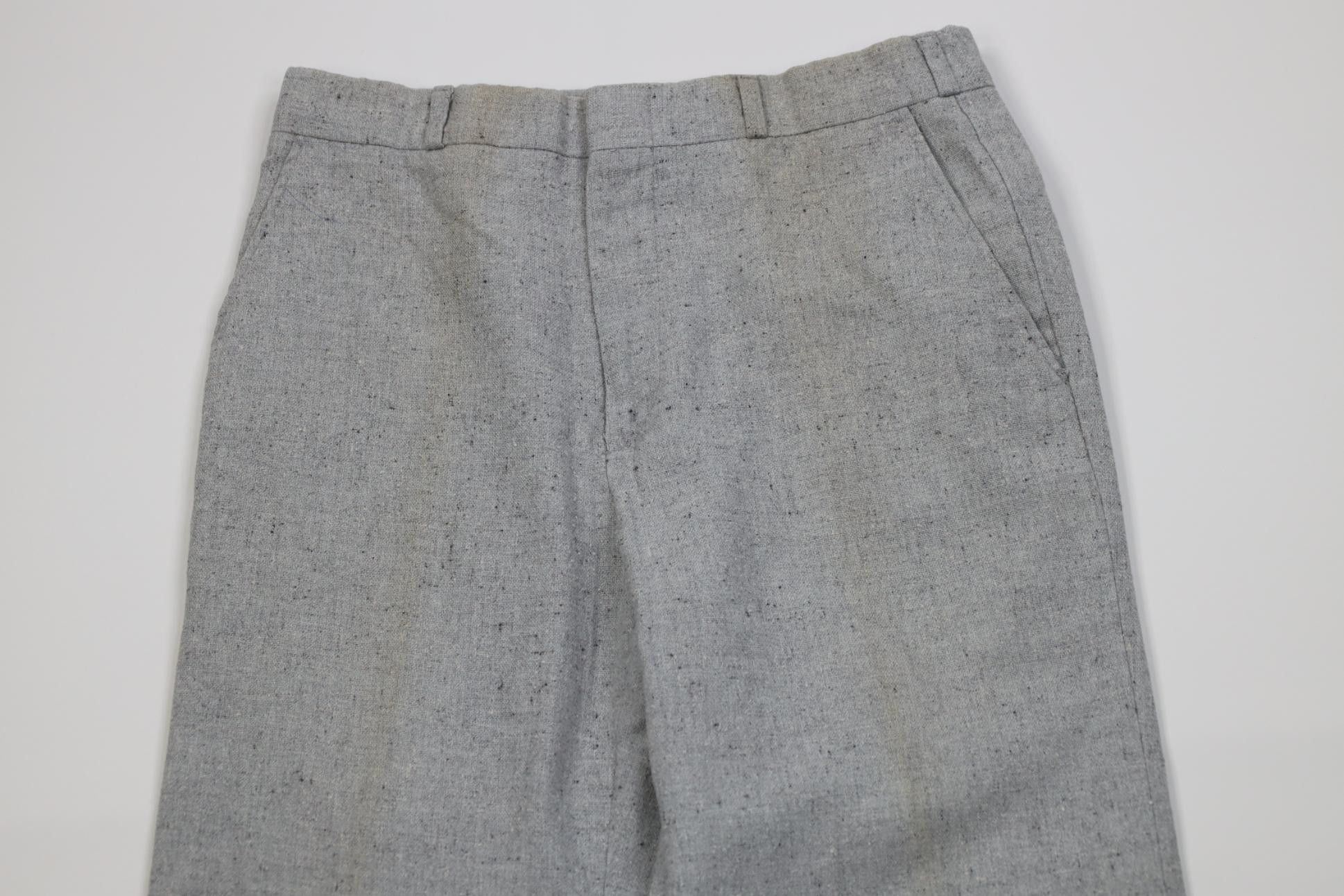 Vintage Vintage 70s Streetwear Wool Blend Knit Wide Leg Chino Pants Size US 29 - 2 Thumbnail