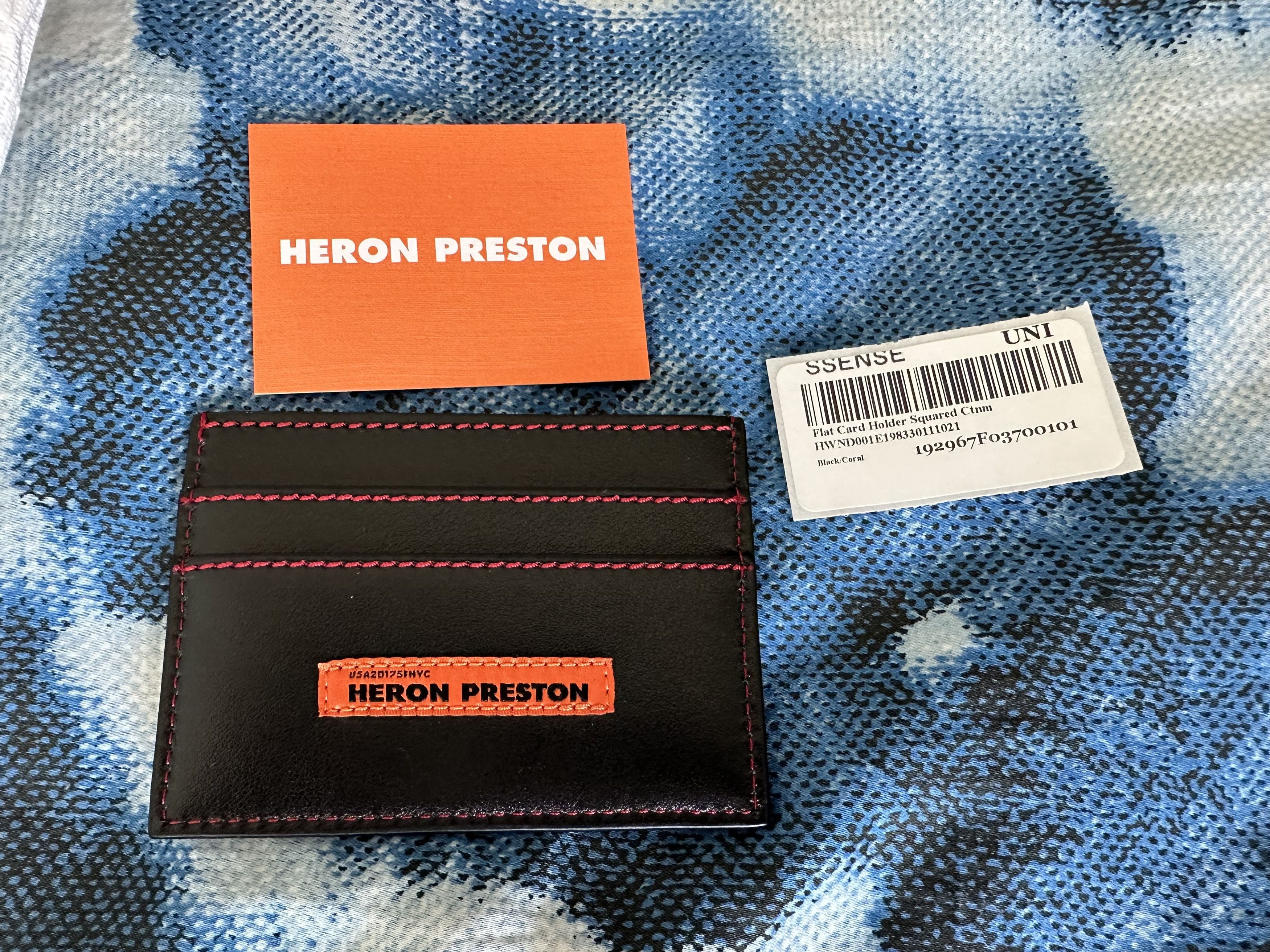 Heron Preston Squared C Flat Card Holder Size ONE SIZE - 1 Thumbnail
