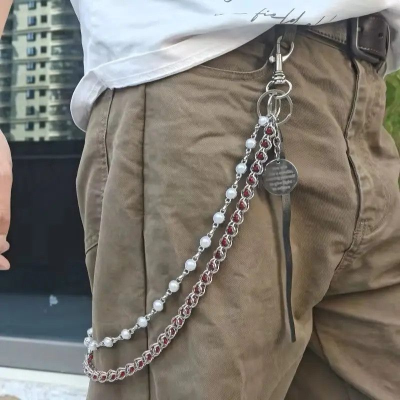 Jewelry Clamp Beads Punk Pants Chain Size ONE SIZE - 4 Thumbnail