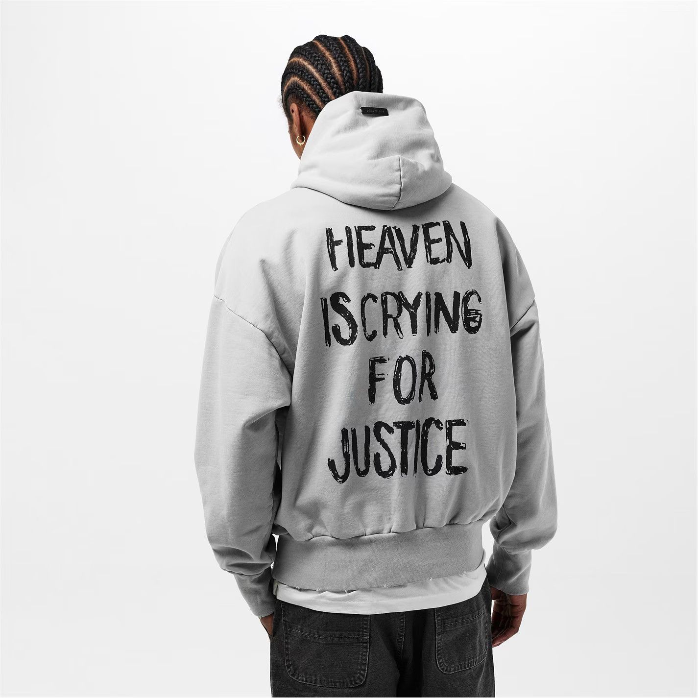 Fear of God o1g2r1mq0426 Heaven Pull Over Relaxed Fit Hoodie in Grey Size US S / EU 44-46 / 1 - 6 Thumbnail