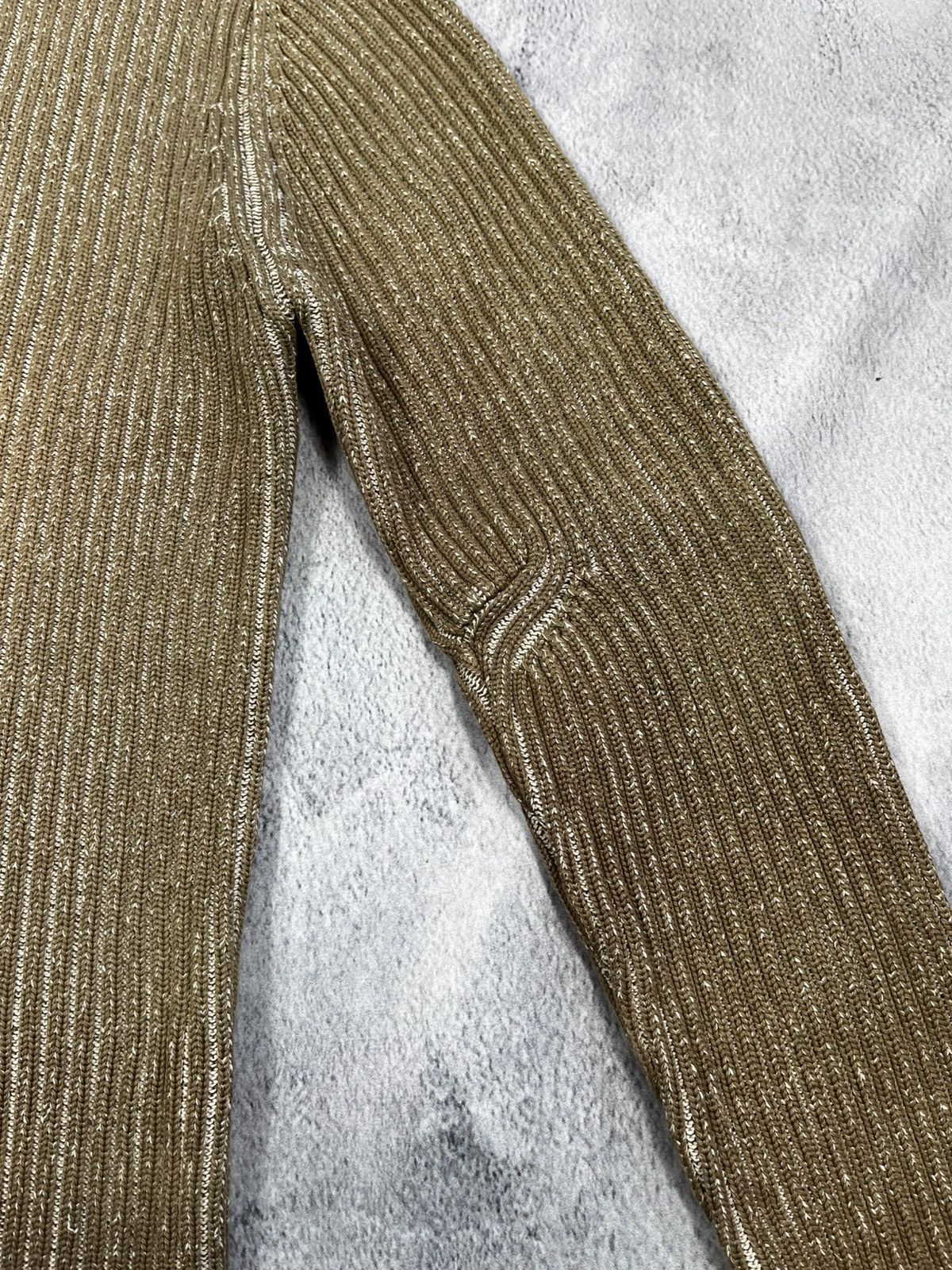 Vintage Vintage Y2K ribbed faded zip up Japanese sweater size XL Size US XL / EU 56 / 4 - 2 Thumbnail