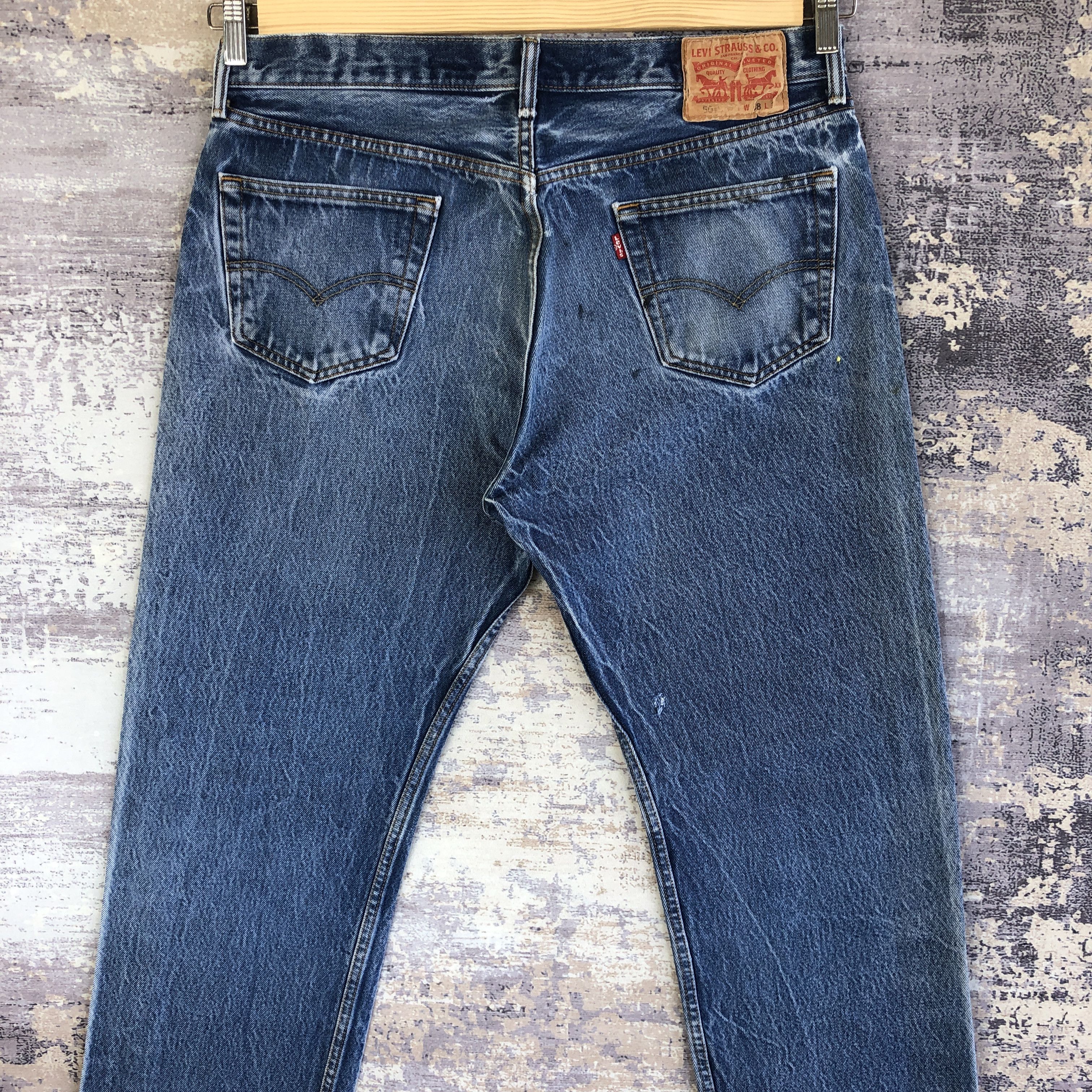 Levi's Vintage Levis 501 Faded Jeans Levi's Stone Wash Denim Size US 34 / EU 50 - 4 Thumbnail