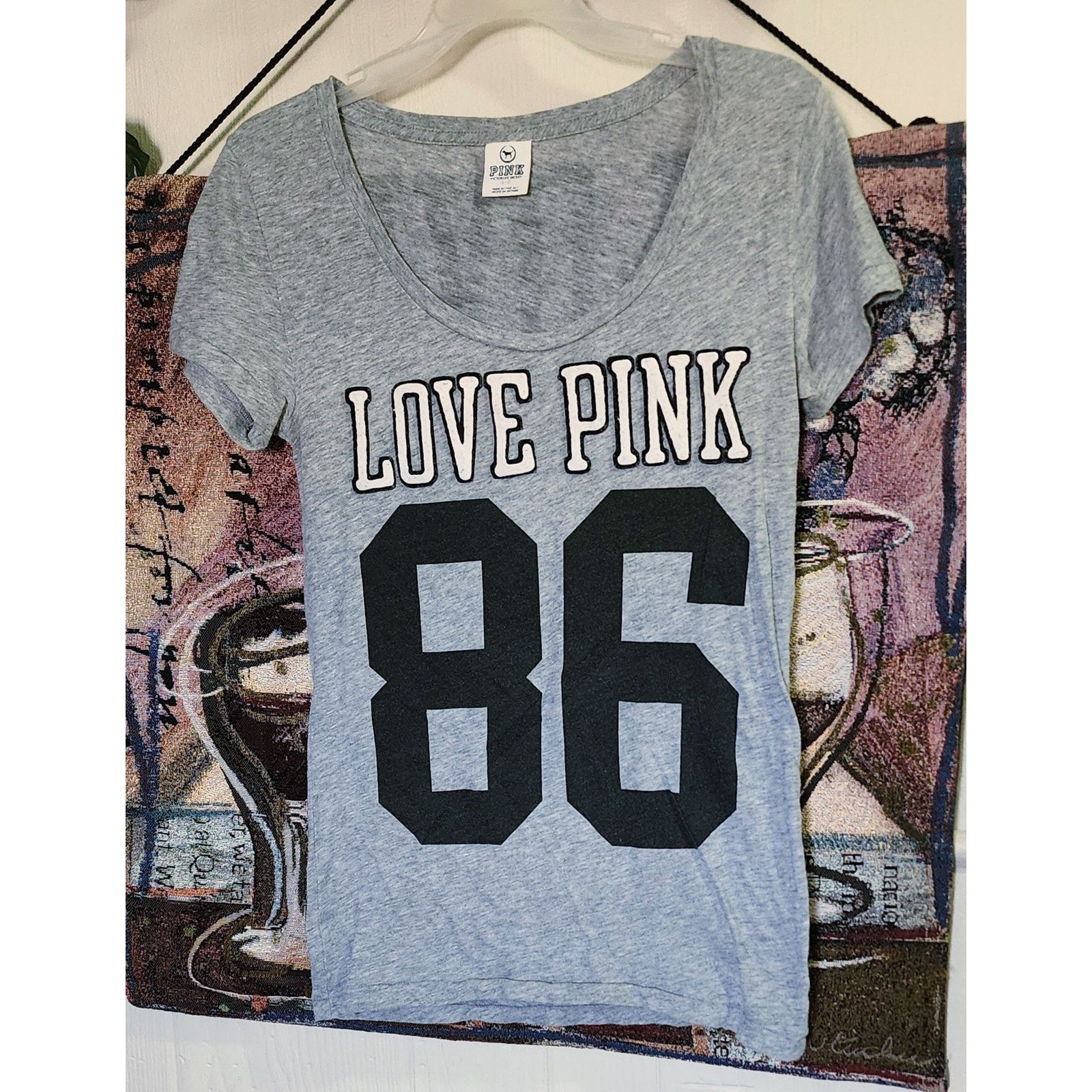 Victoria's Secret Victoria’s Secret PINK Logo "Love Pink 89" gray size S/P Size S / US 4 / IT 40 - 1 Thumbnail