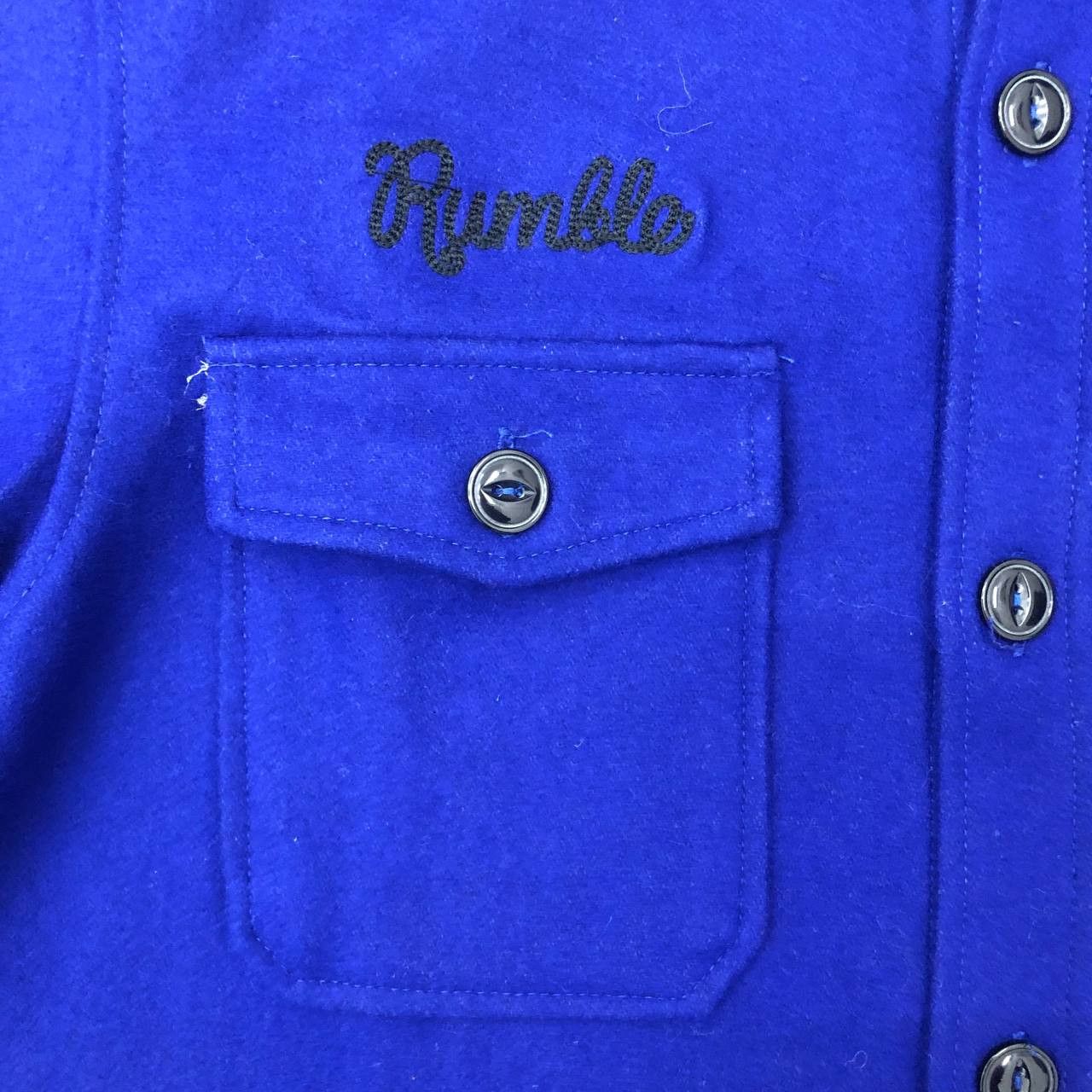 Japanese Brand Y579 RUMBLE THE ETBX WOOL FLANNEL JACKETS Size US L / EU 52-54 / 3 - 7 Thumbnail