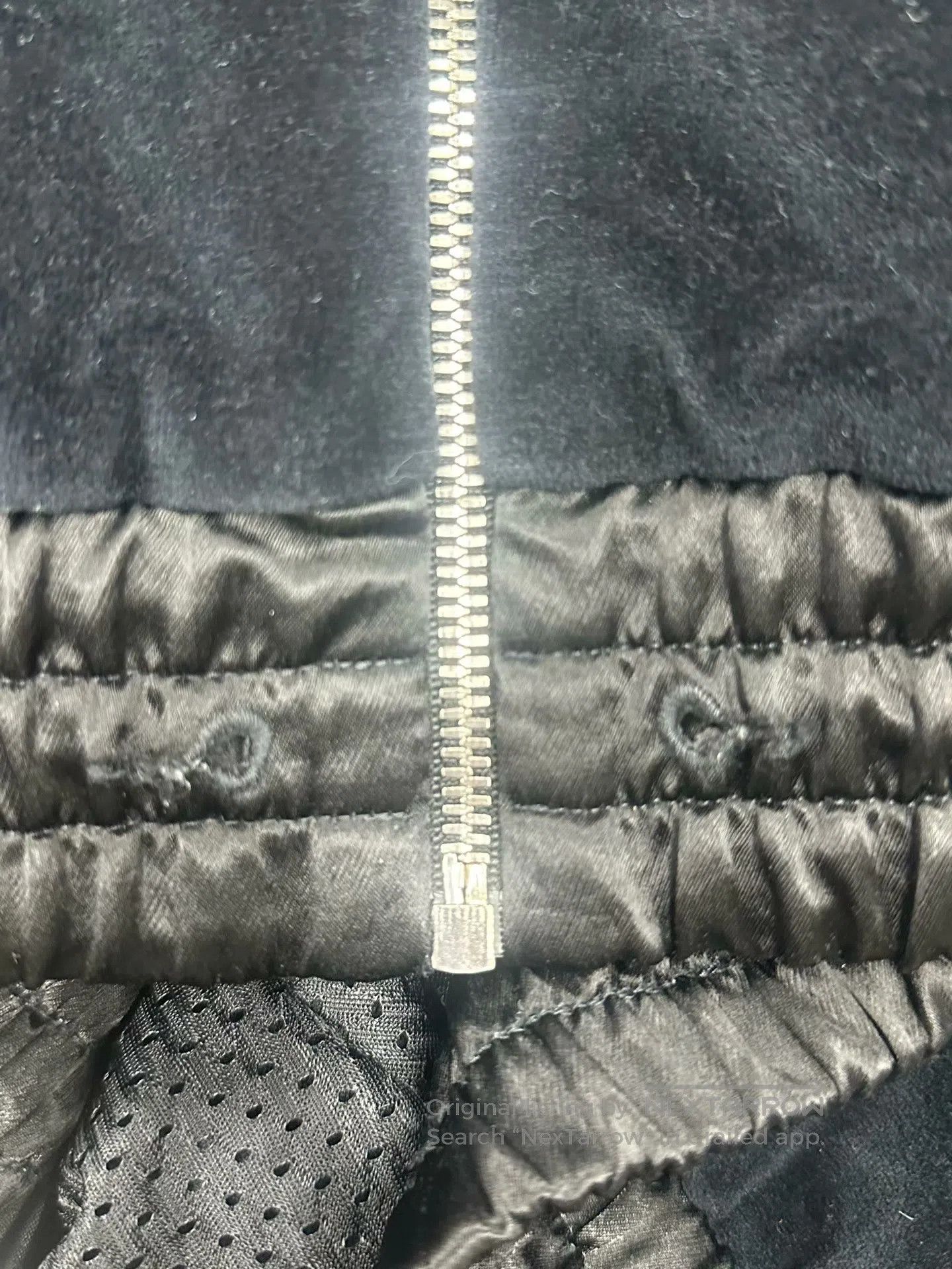 Gucci Guicci Black embroidered letter logo velvet zipper jacket| Size US XS / EU 42 / 0 - 6 Thumbnail