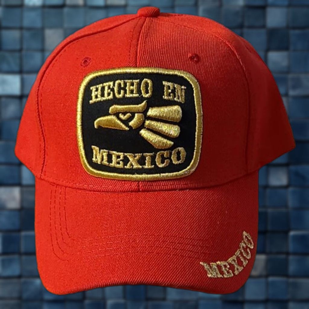 Vintage HECHO EN MEXICO MEXICAN EAGLE BASEBALL CAP RED MEXICAN HECHO EN MEXICO BASEBALL CAP RED EAGLE MEXICAN Size ONE SIZE - 1 Thumbnail