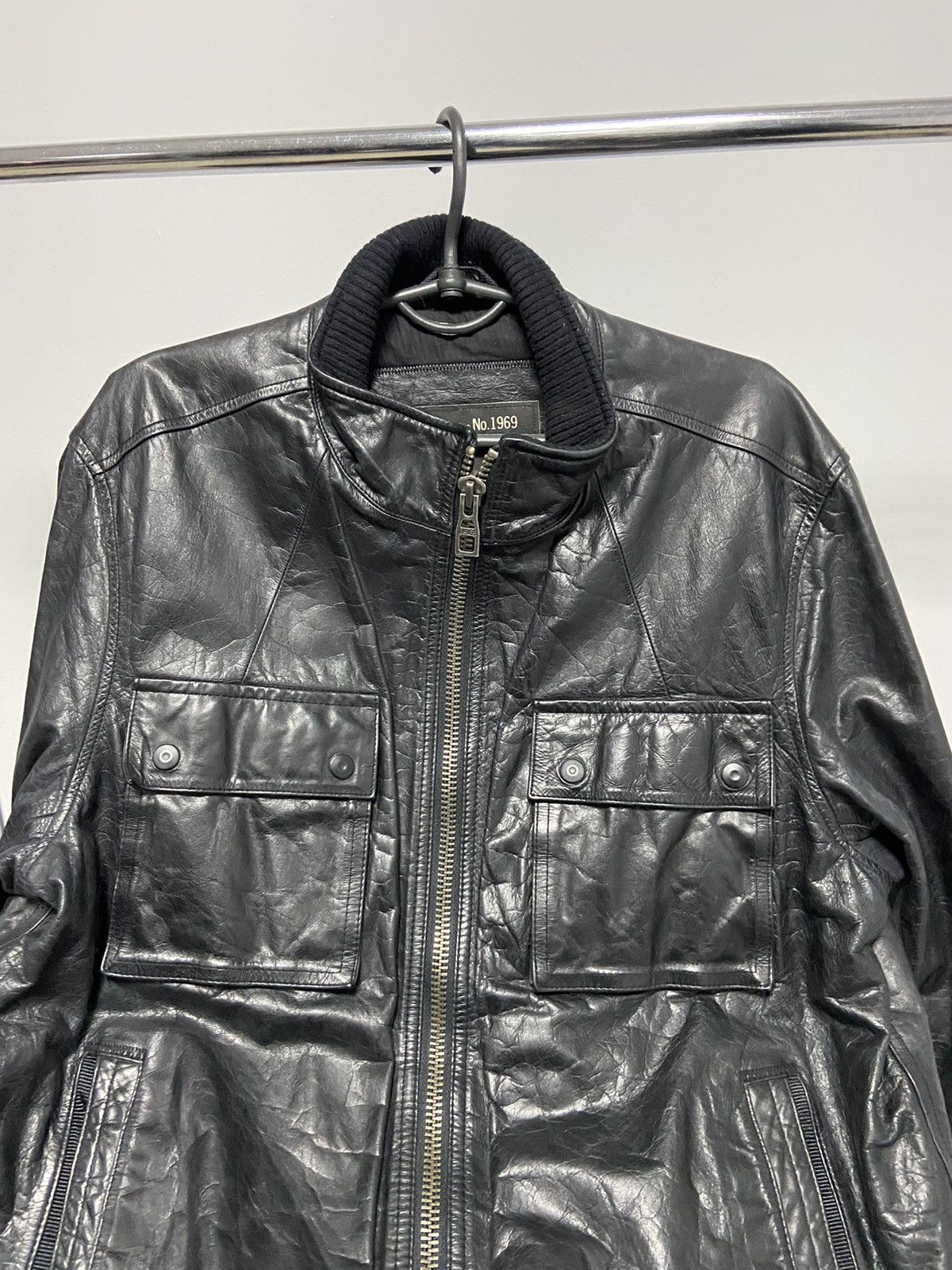 Gap × Vintage Gap Vintage Leather jacket archival Y2K avant Garde Size US L / EU 52-54 / 3 - 5 Thumbnail