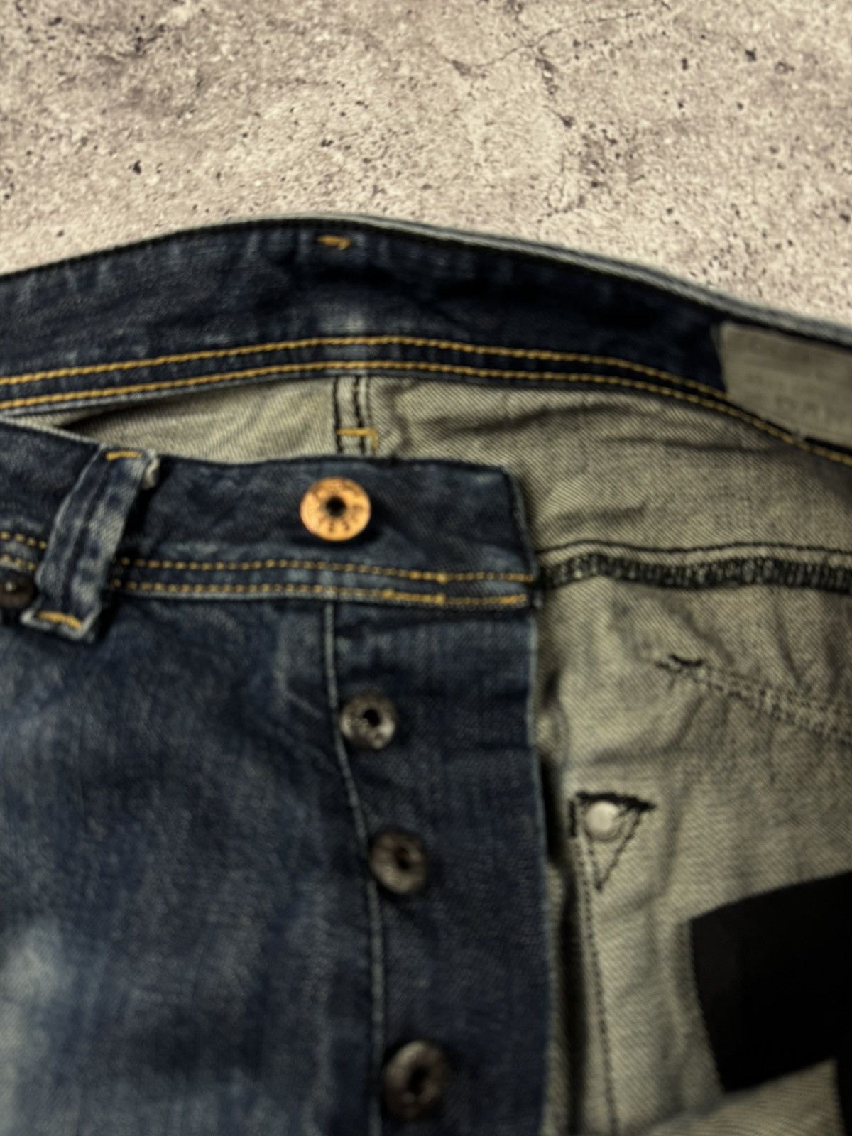 Diesel × Vintage CRAZY FLARED DIESEL JEANS If Six Was Nine japanese style Size US 31 - 12 Thumbnail