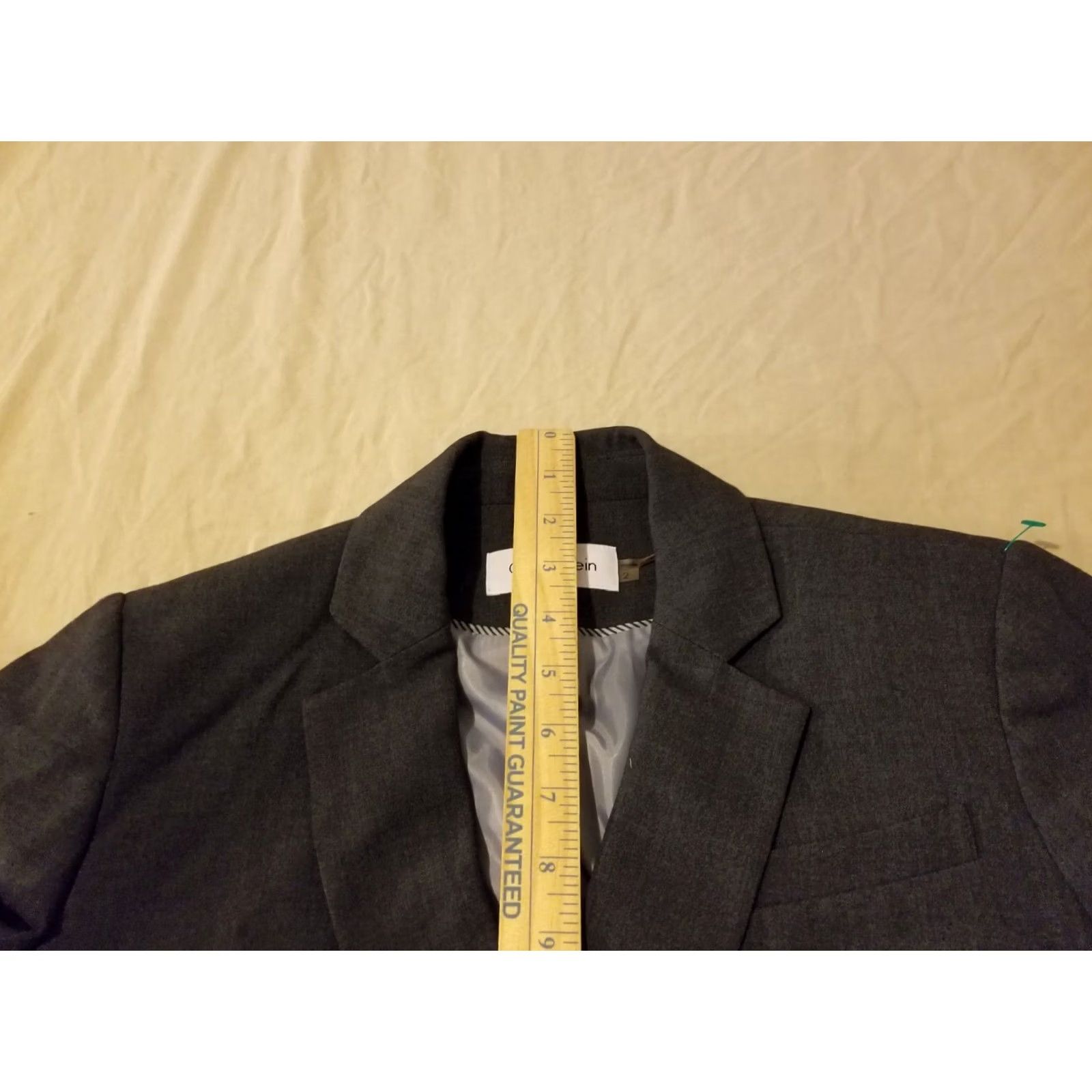 Calvin Klein Calvin Klein Jacket Womens 2 Gray Blazer Grey Size XS / US 0-2 / IT 36-38 - 7 Thumbnail