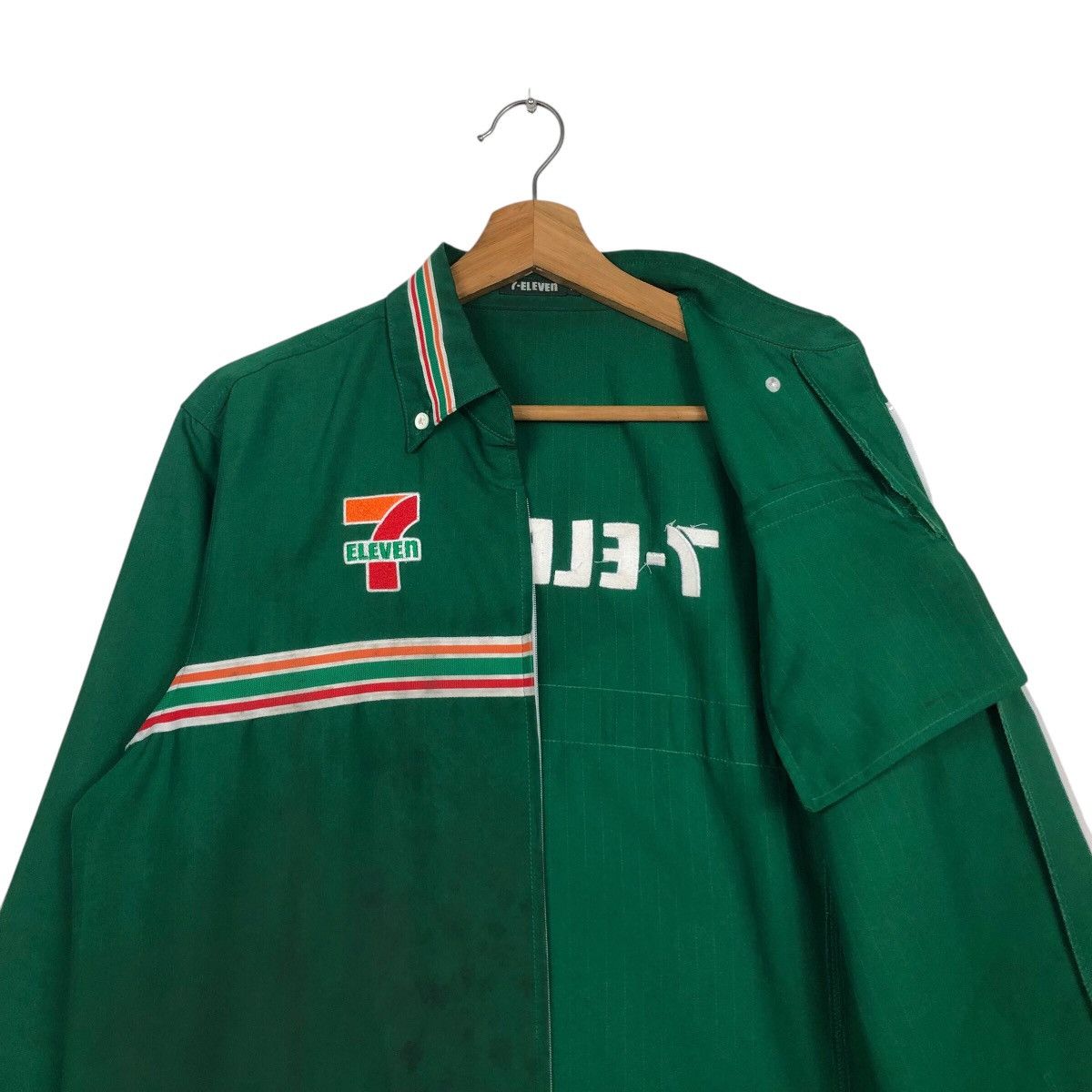 Japanese Brand 📌Vintage Chore Worker Jacket 7-Eleven Spell Out Big Logo Size US M / EU 48-50 / 2 - 13 Thumbnail