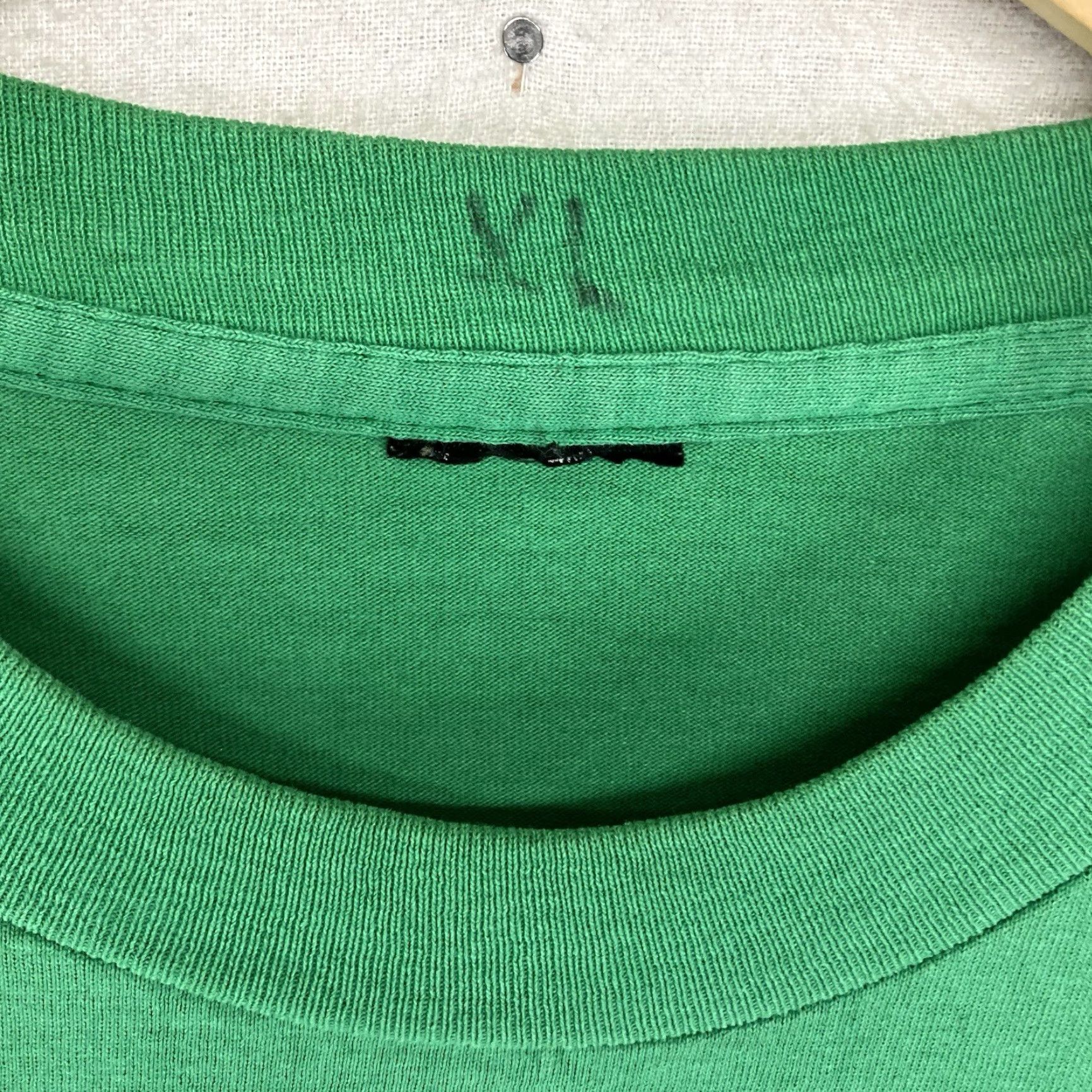 Fruit Of The Loom VINTAGE Fruit of the Loom 80s T-Shirt Green Short Sleeve Crew Neck L Men 80s Grunge Hipster Double-Sided Graphic Print Logo Limited Edition Size US L / EU 52-54 / 3 - 6 Thumbnail