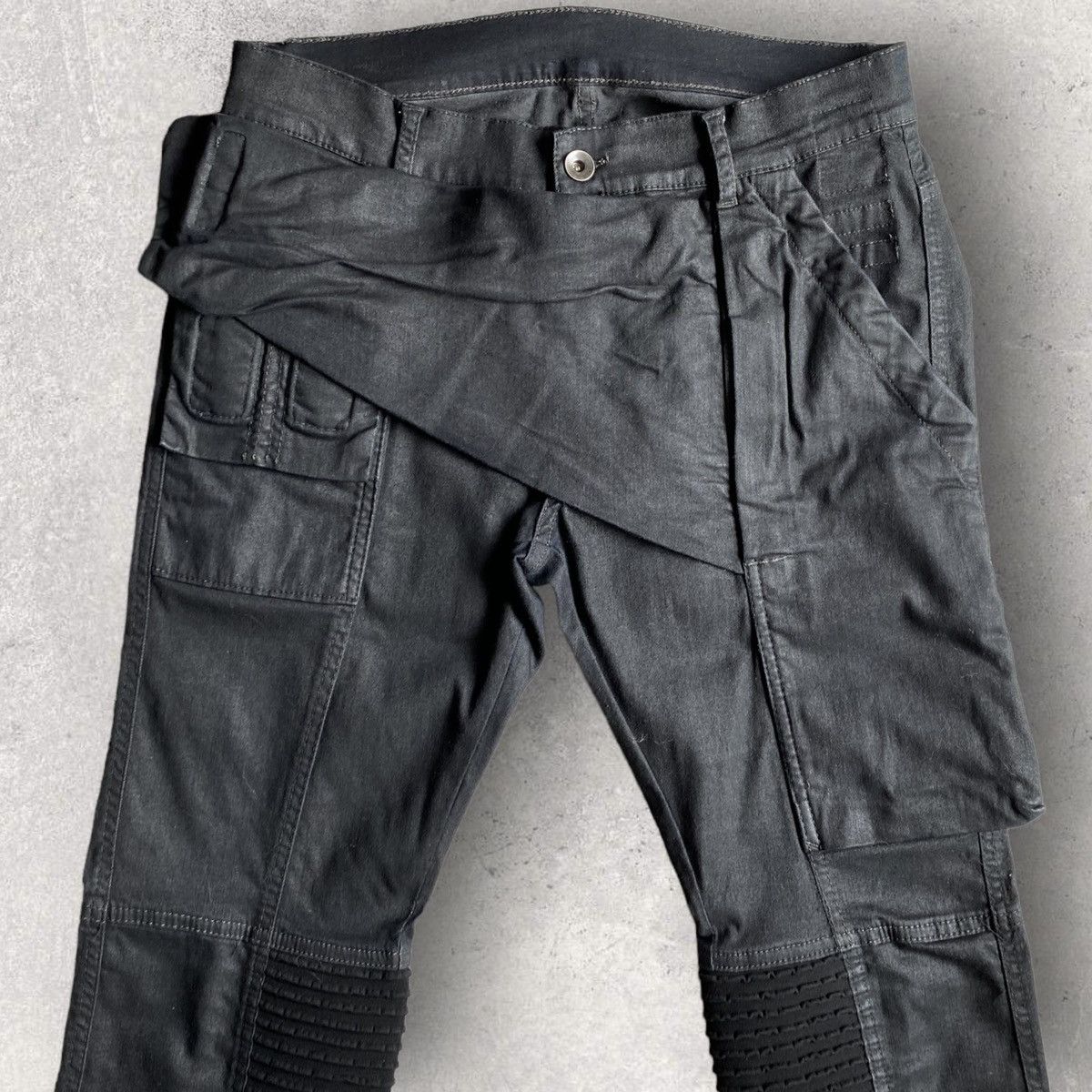 image of Rick Owens x Rick Owens Drkshdw Ss14 Black Wax Memphis Jeans, Men's (Size 30)