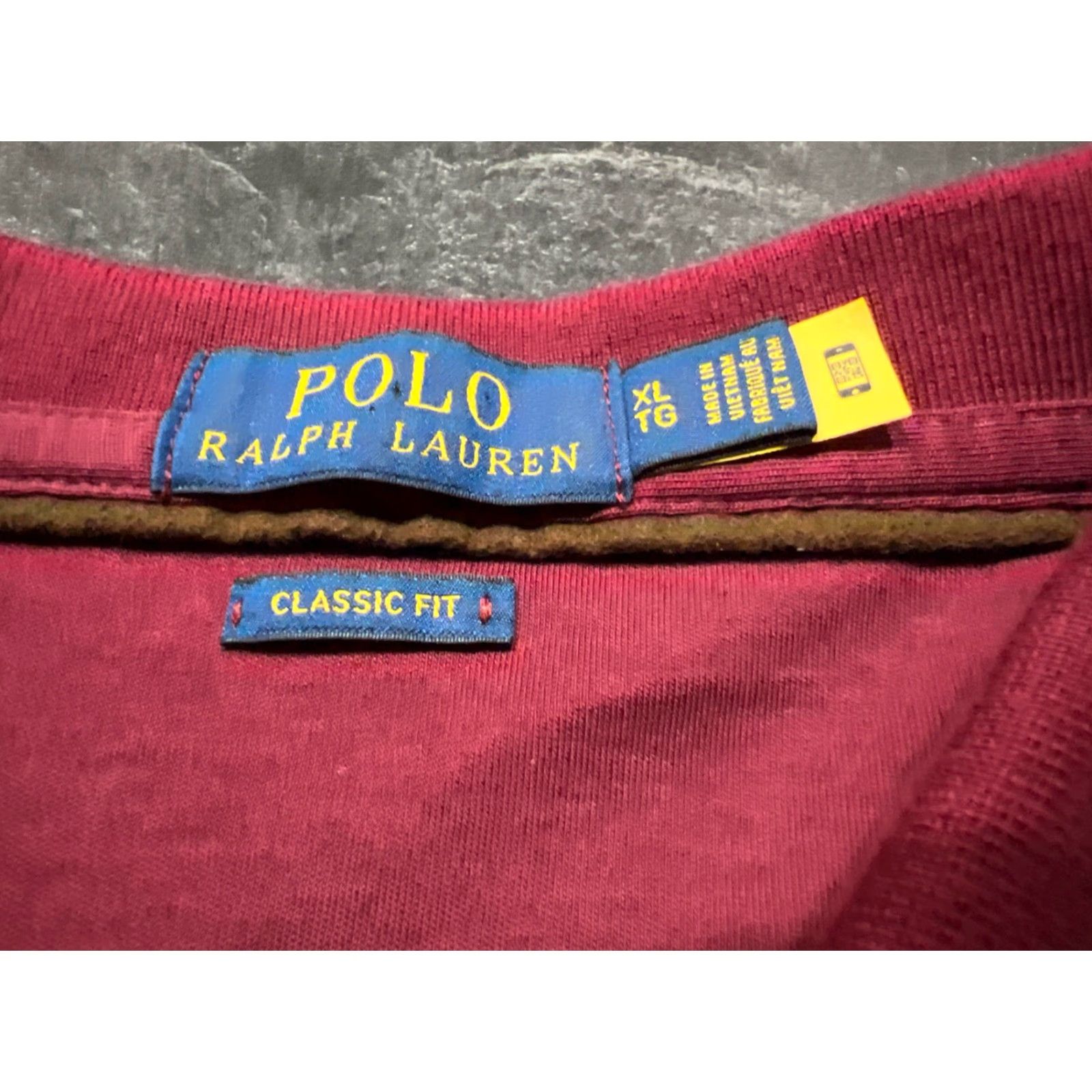 Polo Ralph Lauren Polo Ralph Lauren Polo Shirt XL Maroon Knit 100% Cotton Long Sleeve Embroidered Logo Golf Preppy Mens Regular Vintage: No Size US XL / EU 56 / 4 - 7 Thumbnail