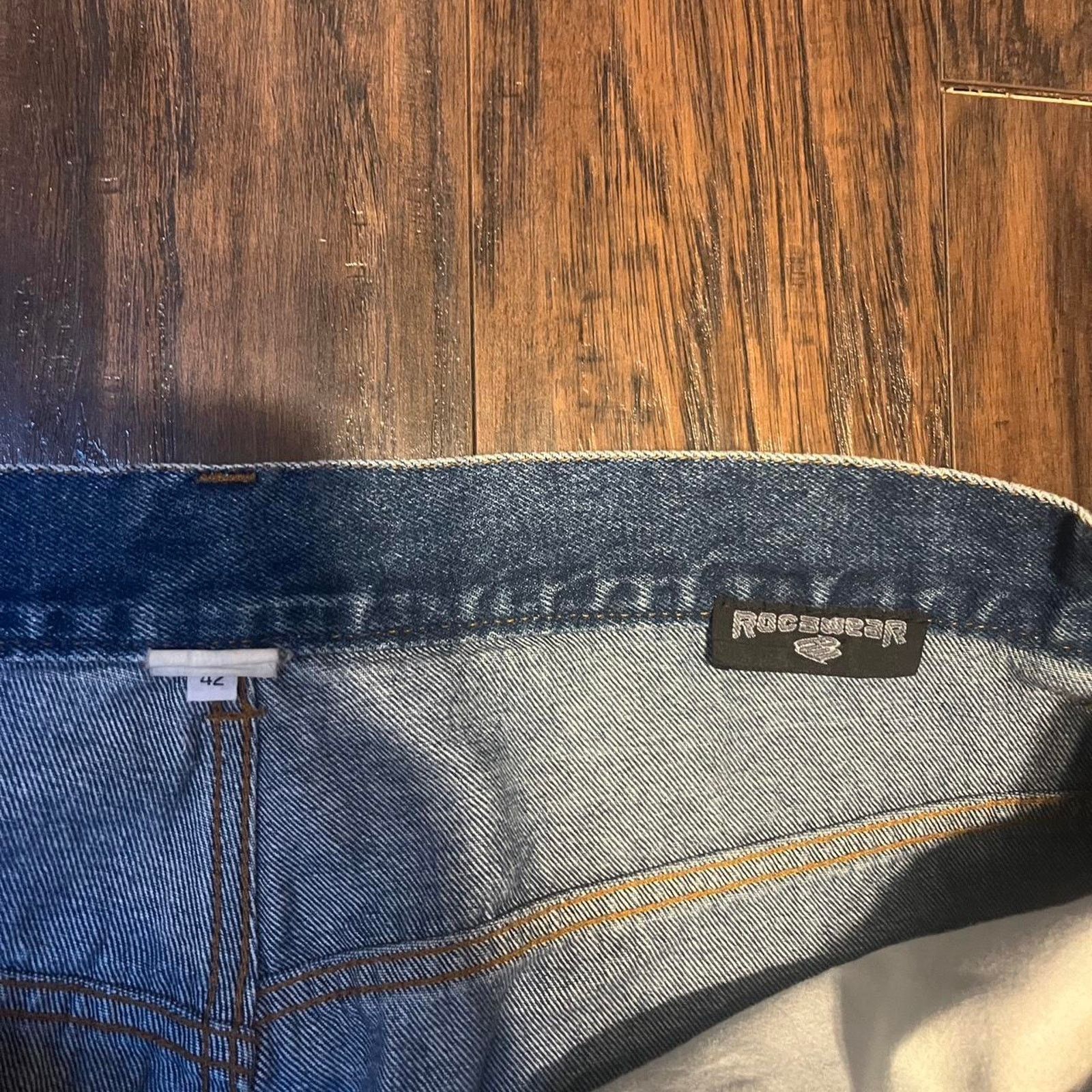 Rocawear Vintage Baggy Roca Wear Light Wash Jeans Size US 39 - 2 Thumbnail