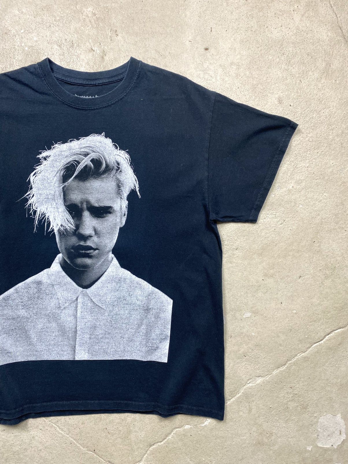 Band Tees Justin Bieber Purpose Tour T Shirt Big Face Print Y2K Hype Size US L / EU 52-54 / 3 - 4 Thumbnail