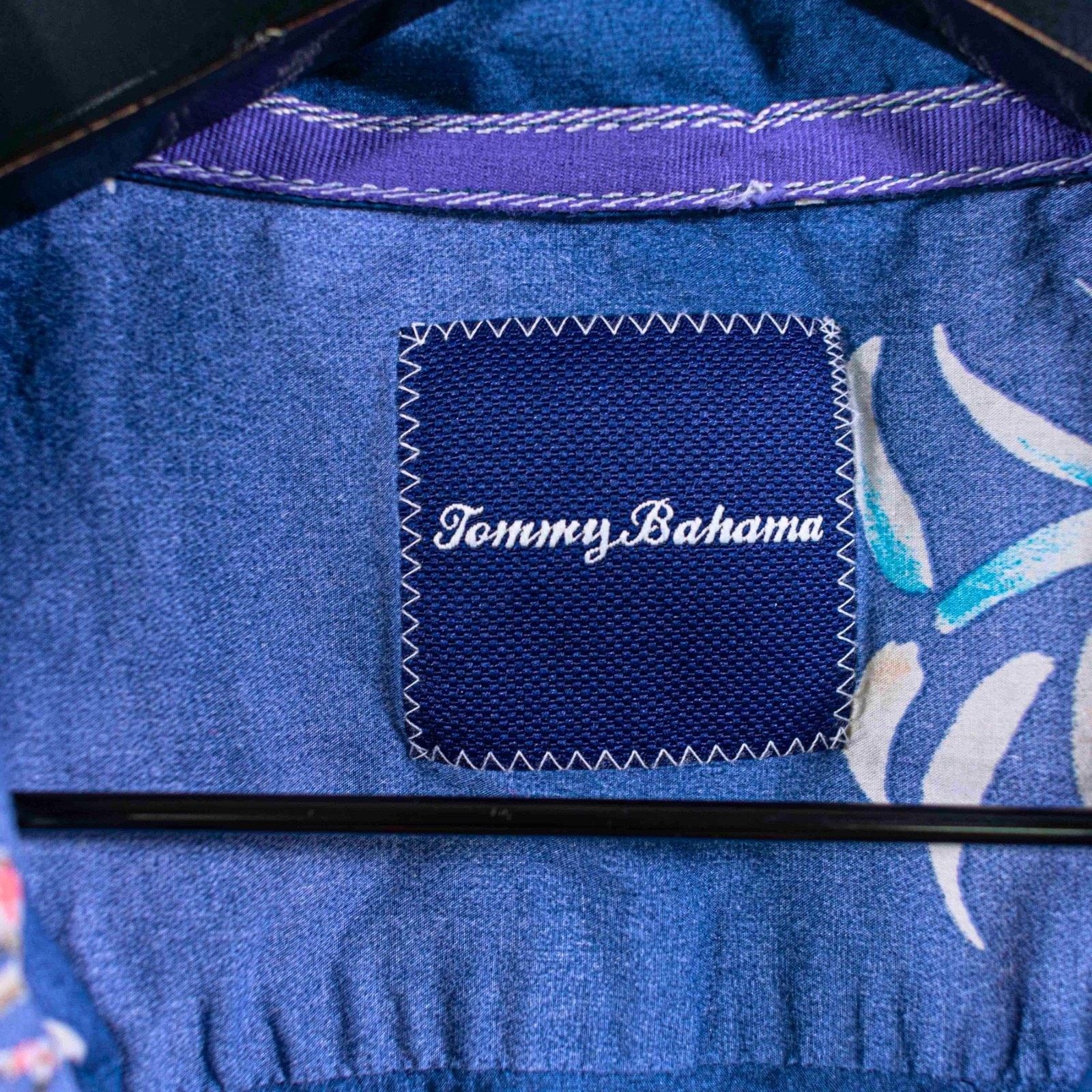 Tommy Bahama Tommy Bahama Hawaiian Camp Shirt Mens XL Blue Bamboo Floral Size US XL / EU 56 / 4 - 4 Thumbnail
