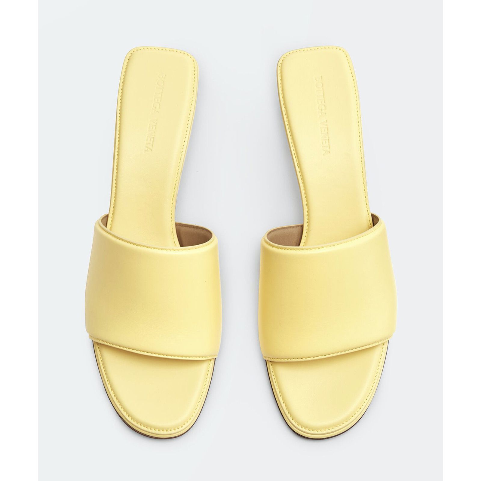 Bottega Veneta Bottega Veneta Band Lemonade Yellow Leather Sandal Size US 7 / IT 37 - 6 Thumbnail