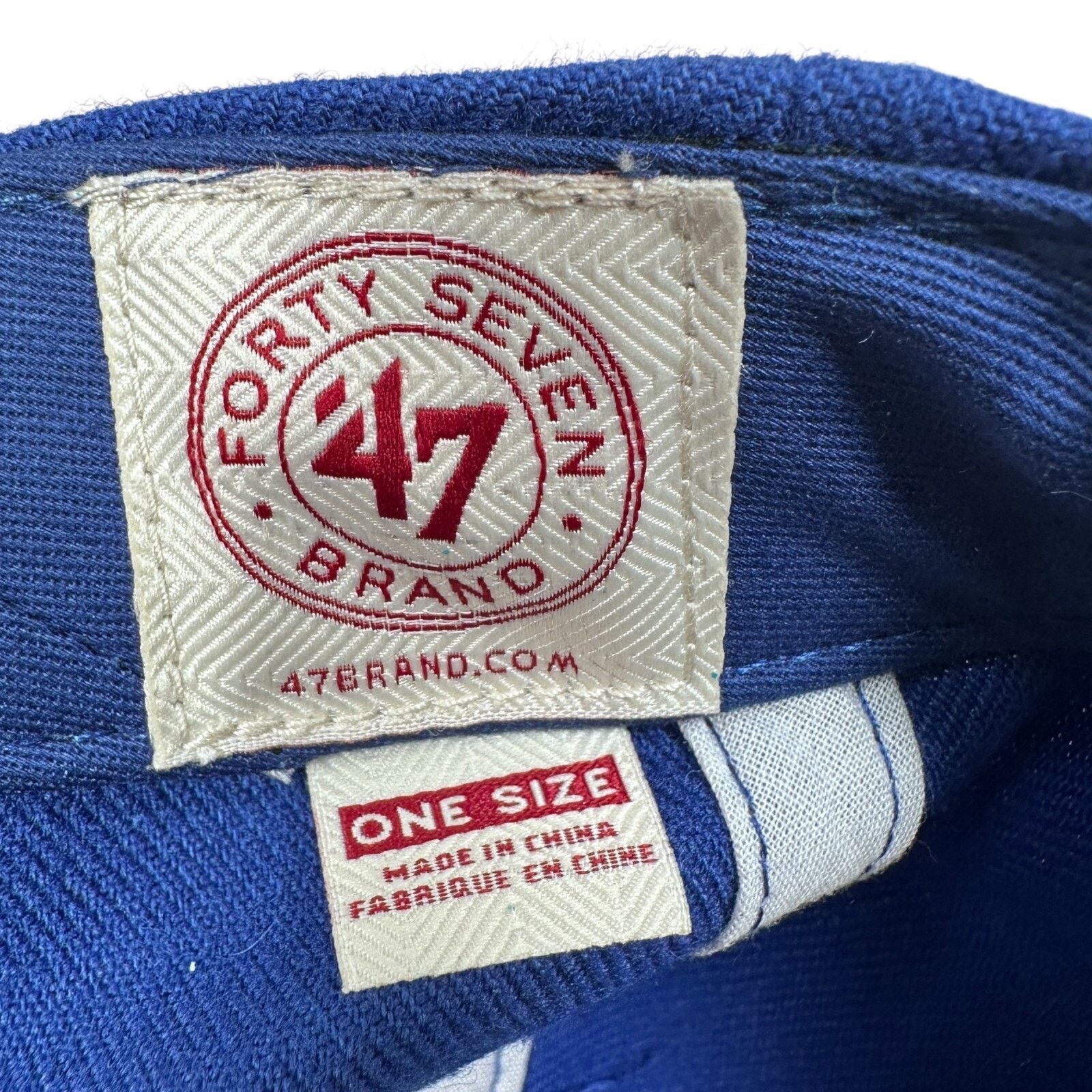 47 Philadelphia 76ers Basketball Cap Blue Men OS Retro 47 Brand Size ONE SIZE - 8 Thumbnail