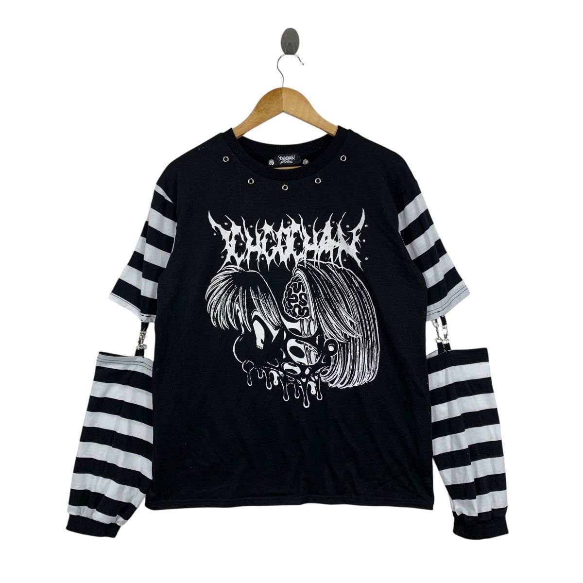 Japanese Brand ACDC RAG Brain Drain Punk Bondage Gothic Japanese Tshirt Size US M / EU 48-50 / 2 - 2 Thumbnail