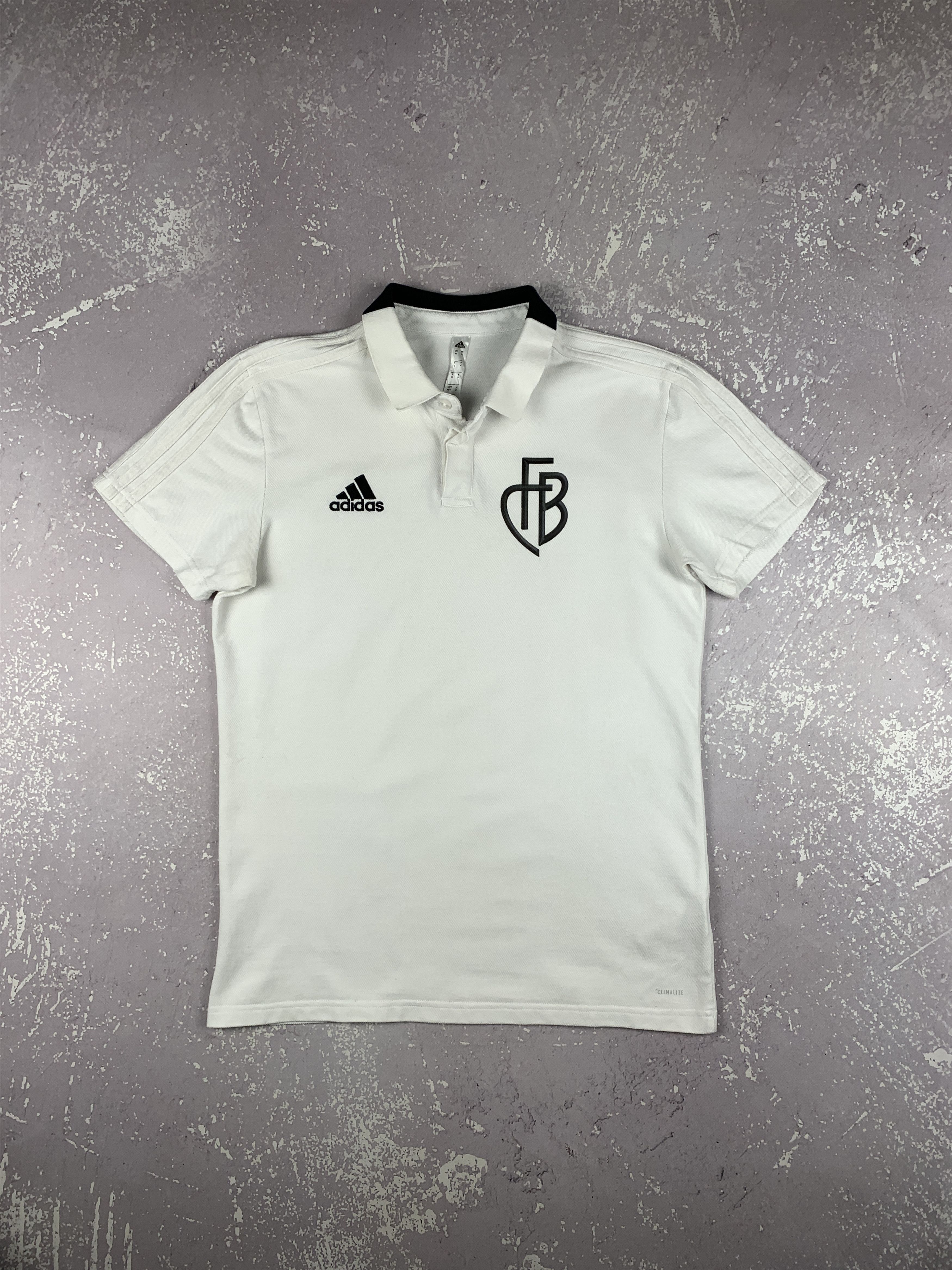 Adidas 2019 Adidas x FC Basel Soccer Football Cotton Polo T Shirt Size US M / EU 48-50 / 2 - 1 Thumbnail