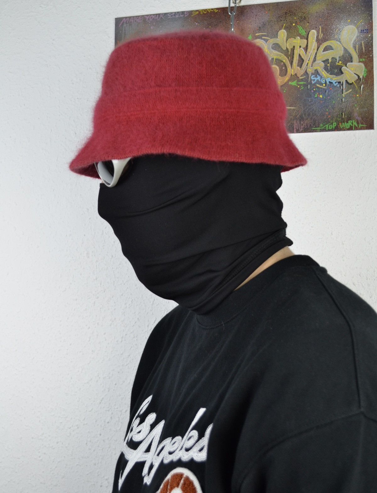 Kangol × Vintage Vintage Red Kangol Angora Blend Bucket Hat Size ONE SIZE - 2 Thumbnail