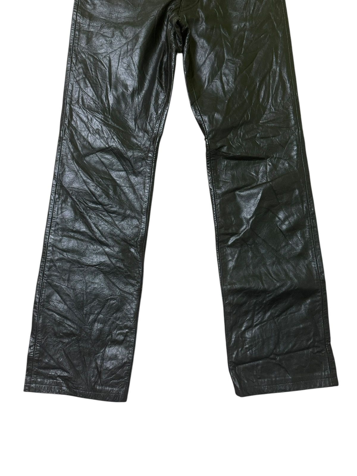 Leather × Vintage VINTAGE RadmesS MEN'S BIGI BLACK FAUX LEATHER Size US 27 - 6 Thumbnail