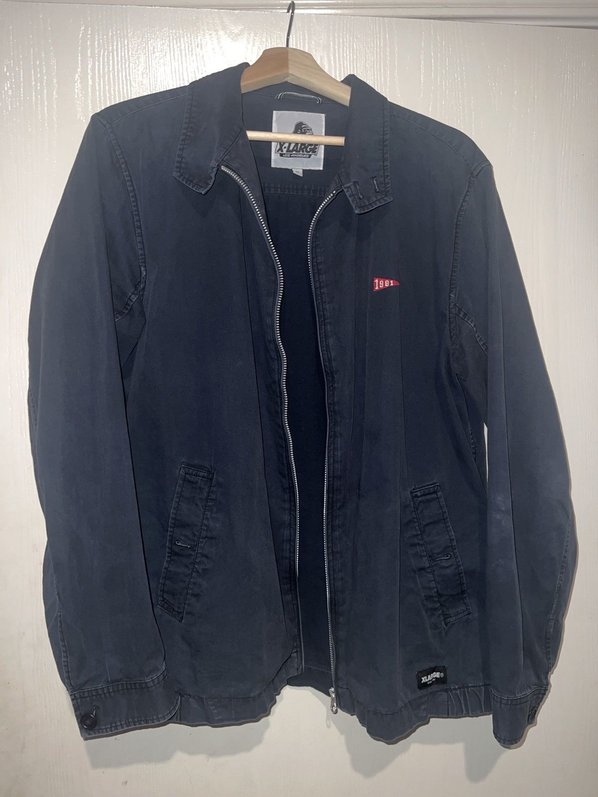 Vintage × Xlarge XLARGE Navy Work Jacket Size US XL / EU 56 / 4 - 1 Thumbnail