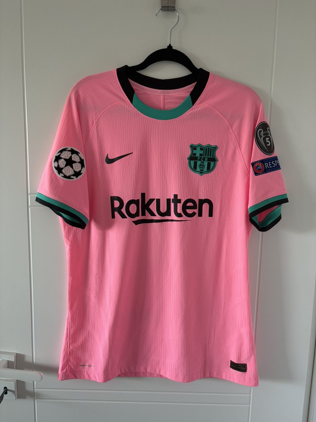 Barcelona nike 2020/2021 trzecia Messi wersja meczowa — zdjęcie 5