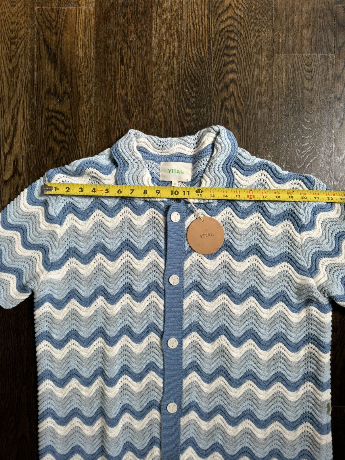 YITAI Azure Shale Stitch Button-Up Size US M / EU 48-50 / 2 - 6 Thumbnail