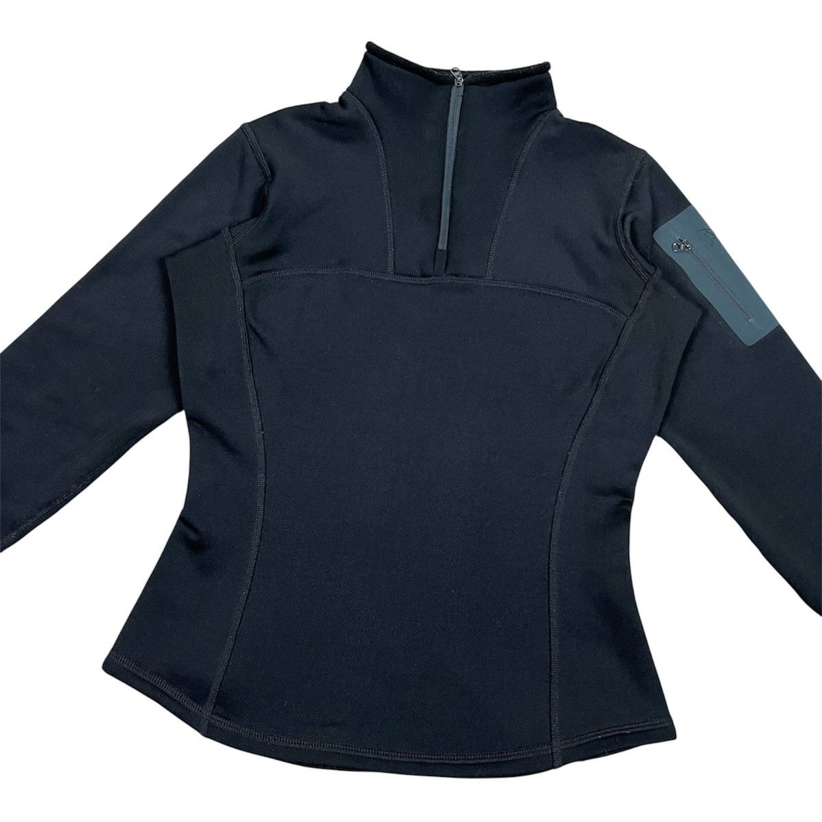 Arc'teryx ARC'TERYX Kyanite Baselayer Zip Neck Women's Fleece Black Size S / US 4 / IT 40 - 2 Thumbnail