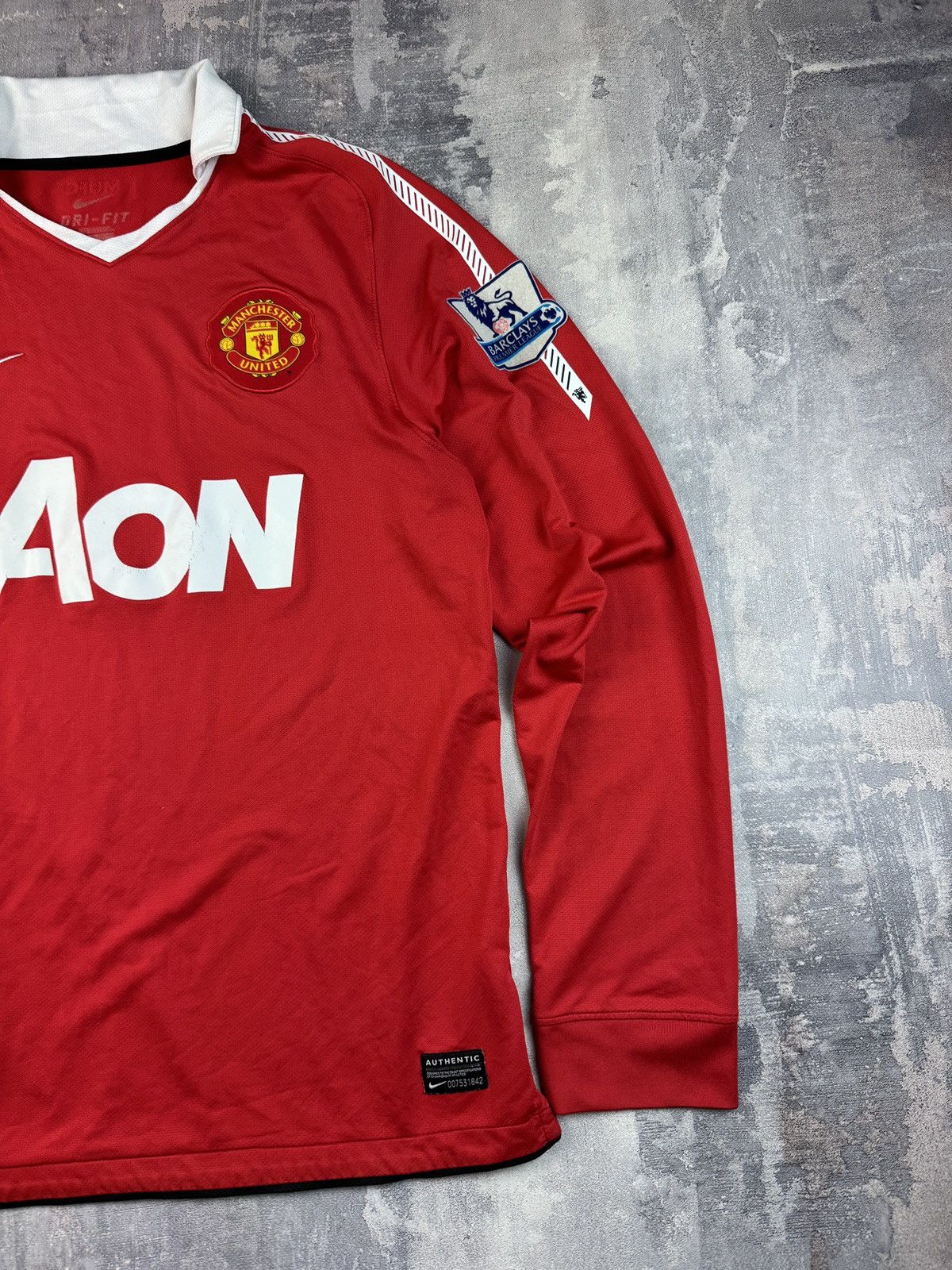 Nike Manchester United 2010/11 Nike Long Sleeve Home Jersey Kit Size US M / EU 48-50 / 2 - 3 Thumbnail