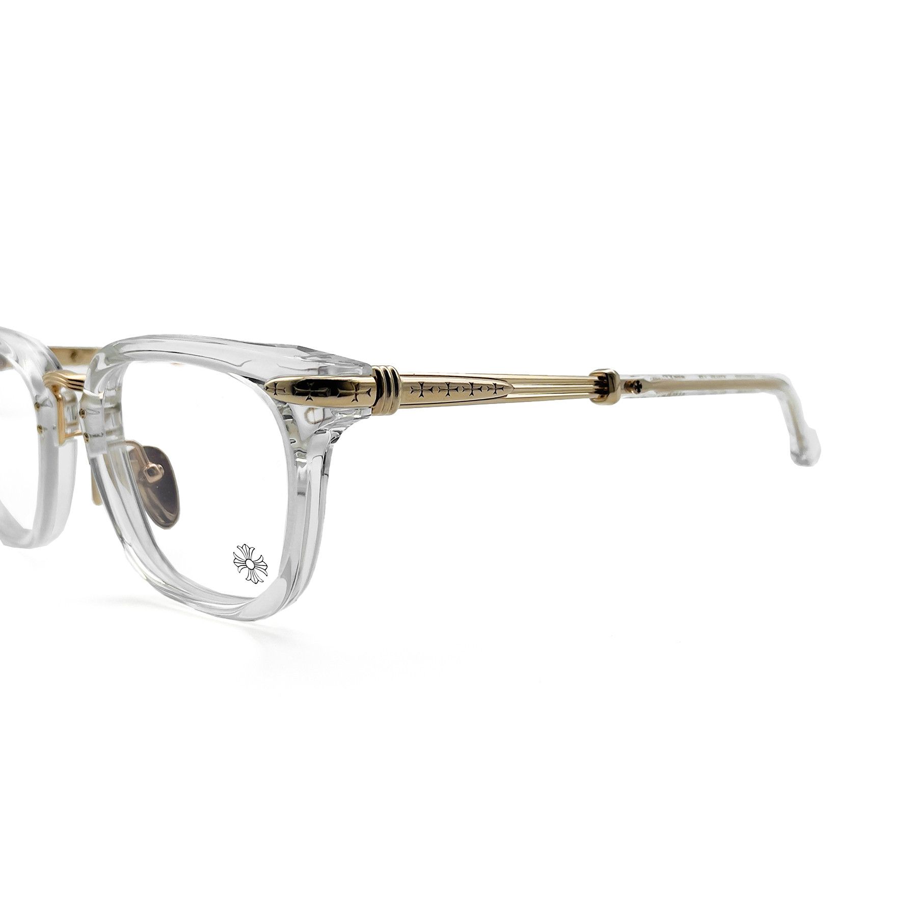 Chrome Hearts Chrome Hearts TITANASLUVR CRYS-GP Glasses Frame Size ONE SIZE - 4 Thumbnail