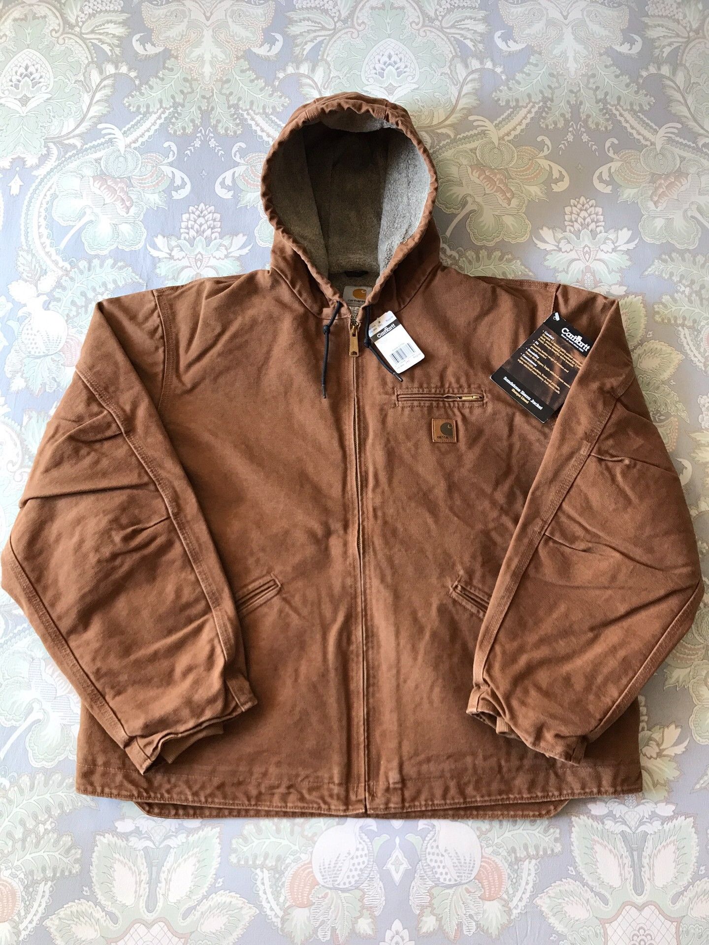 Carhartt Carhartt J141 Brown Hooded Canvas Jacket Size US XXL / EU 58 / 5 - 1 Thumbnail