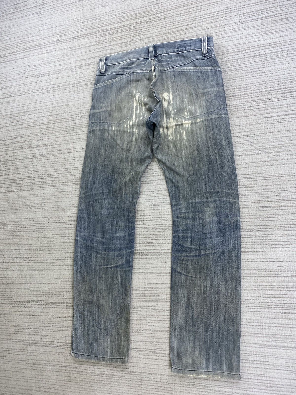 Japanese Brand × Vintage Vintage Bartack Double Knee Distressed Denim Pants Size US 32 / EU 48 - 6 Thumbnail