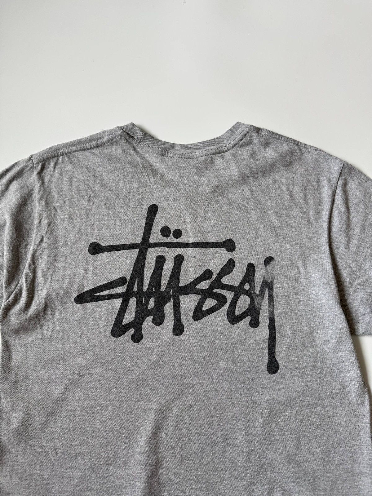 Stussy Stussy big logo T-shirt Grey Size M Size US M / EU 48-50 / 2 - 2 Thumbnail