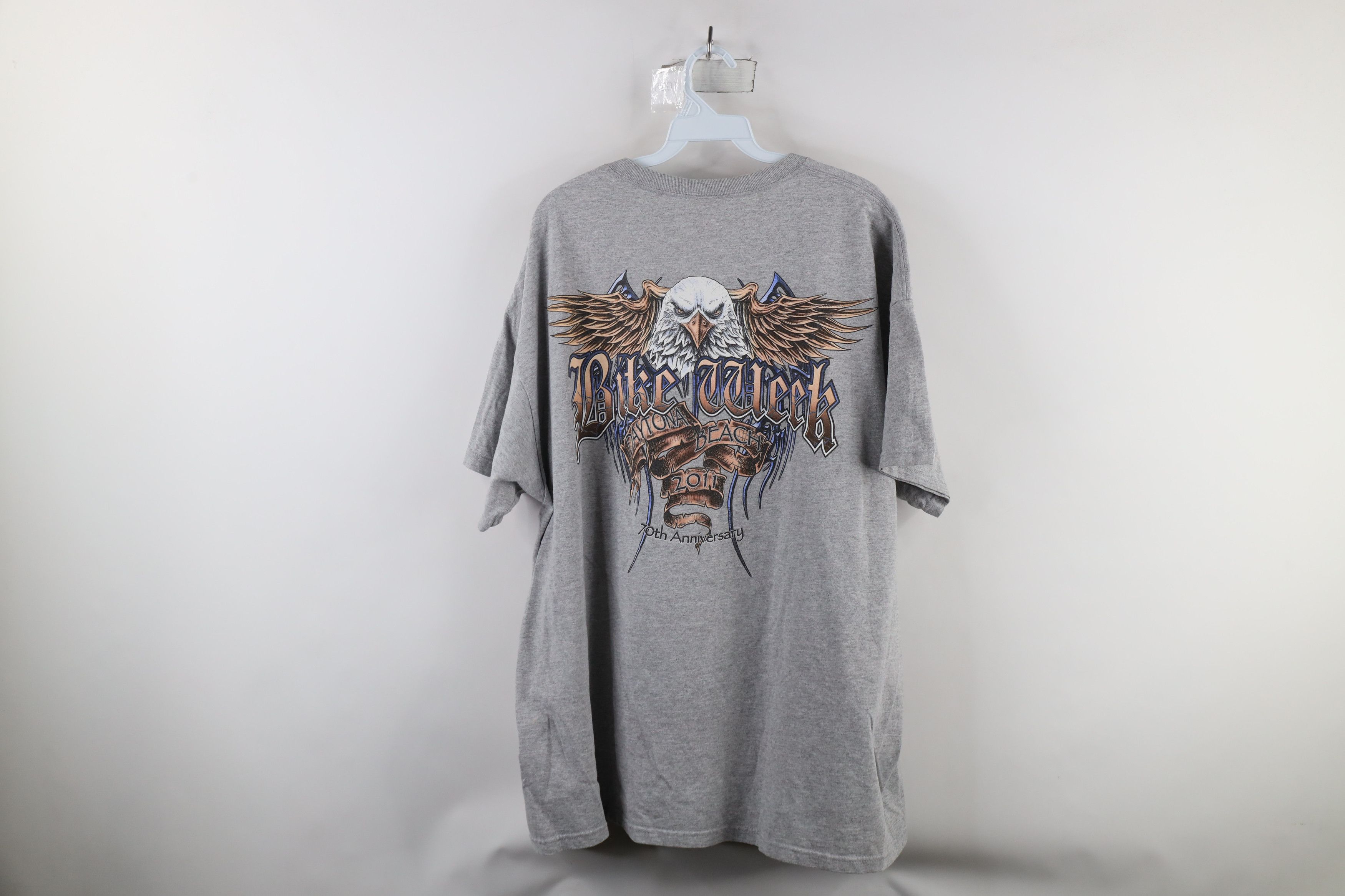 Vintage Vintage Y2K Daytona Beach Bike Week Eagle Tribal T-Shirt Size US XXL / EU 58 / 5 - 11 Thumbnail